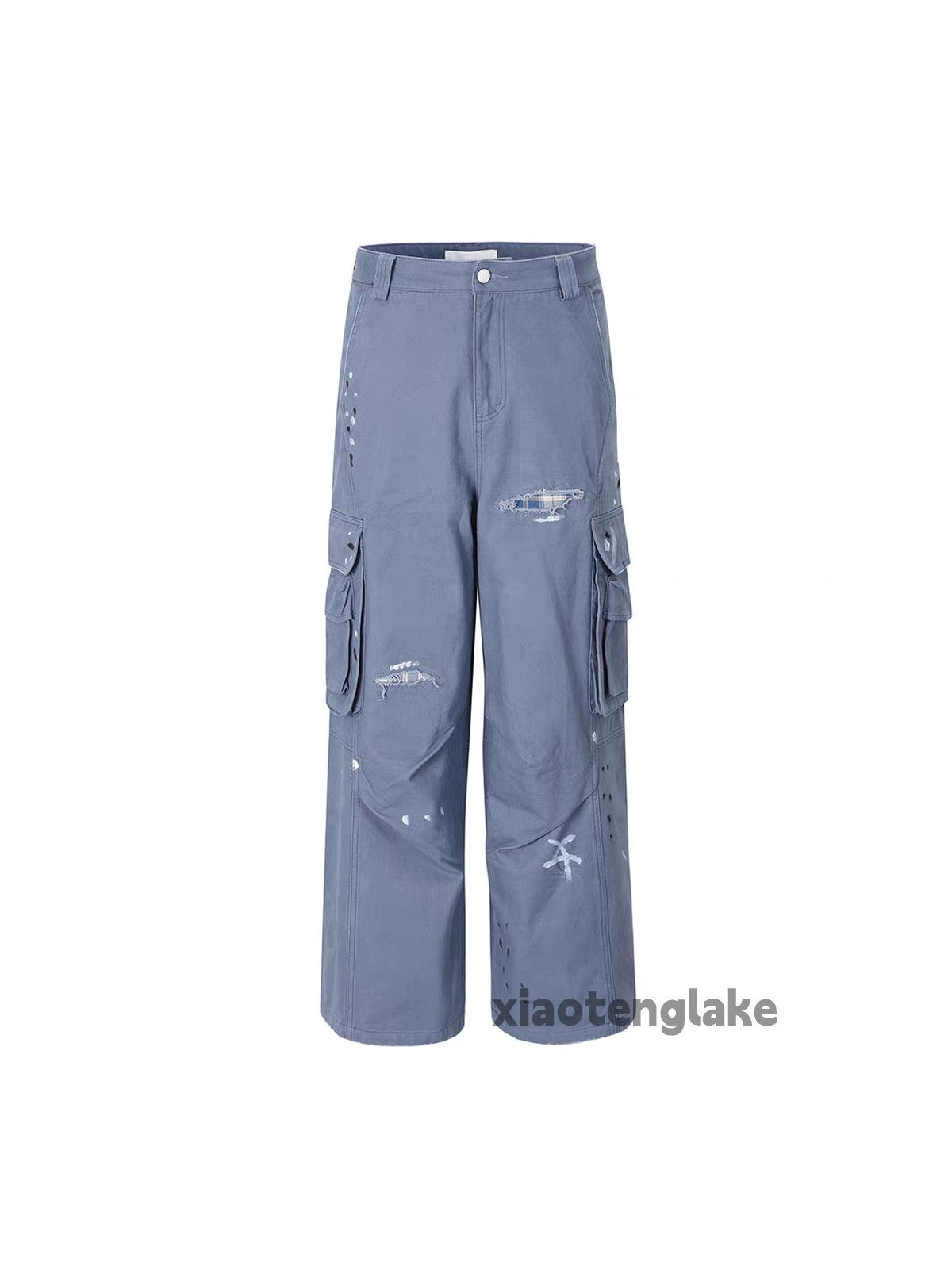 Vintage xz wide Leg loose hiphop carpenter Stain paint pants Size US 32 / EU 48 - 6 Thumbnail