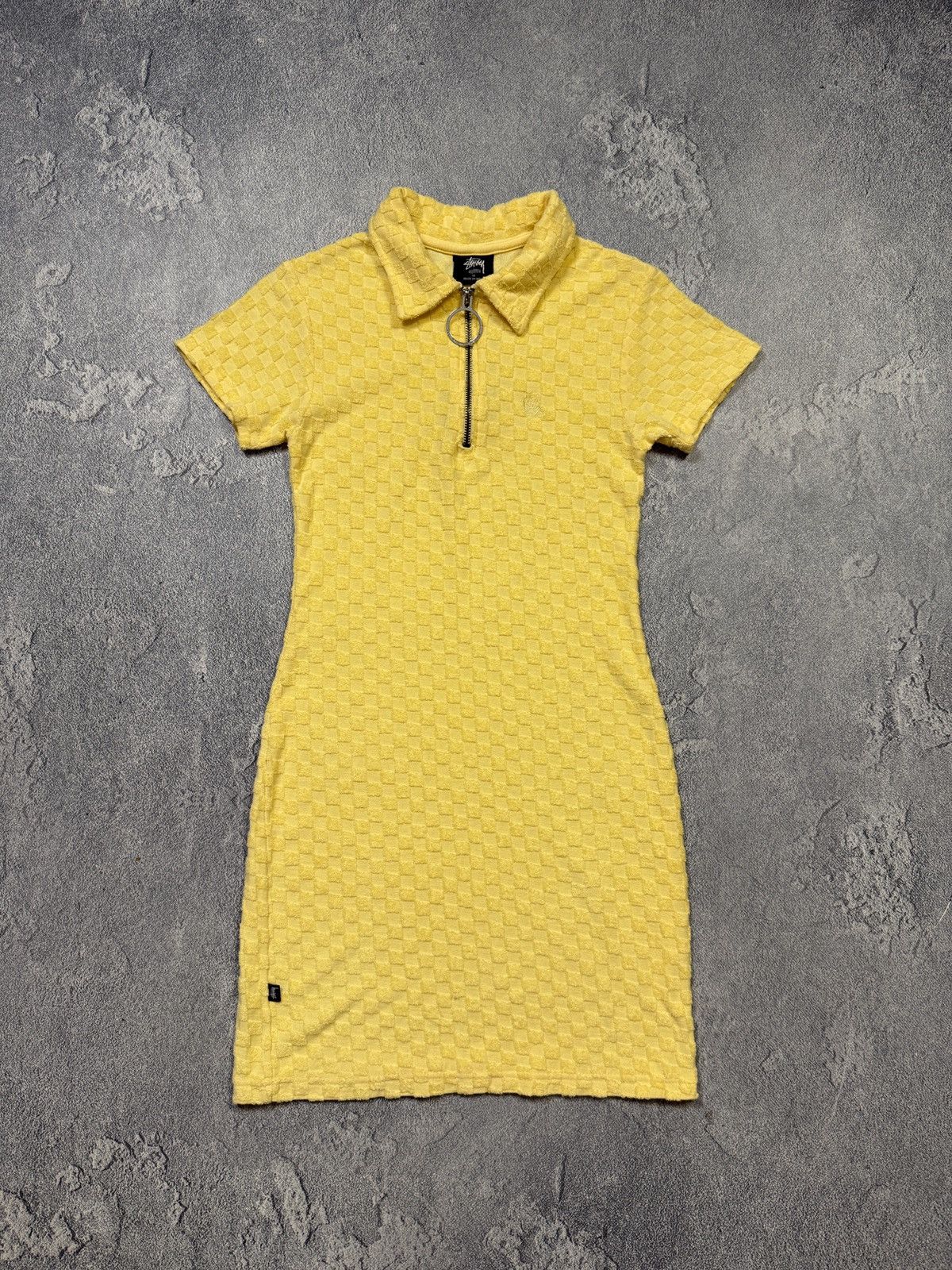 Stussy VINTAGE STUSSY VELOUR DRESS TEE Size M / US 6-8 / IT 42-44 - 1 Thumbnail