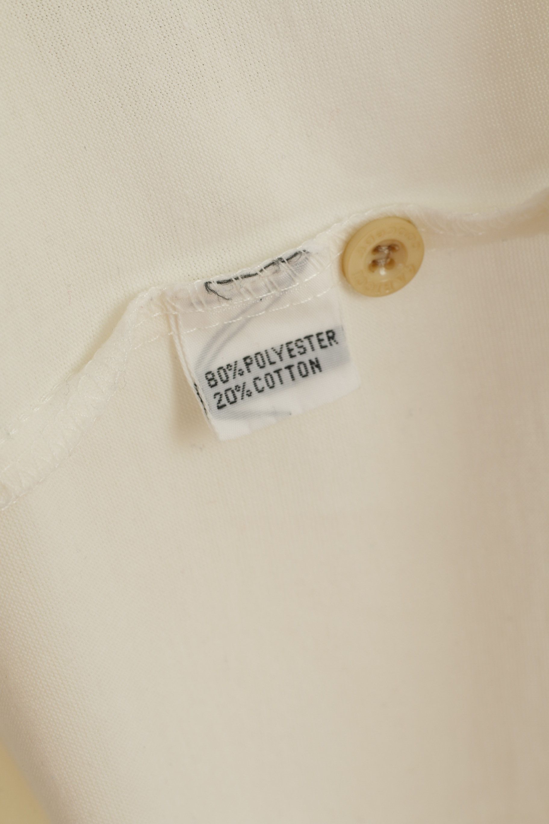 Gabicci GABICCI Men L Polo Shirt Cream Shiny Cotton 7977 Size US L / EU 52-54 / 3 - 5 Thumbnail