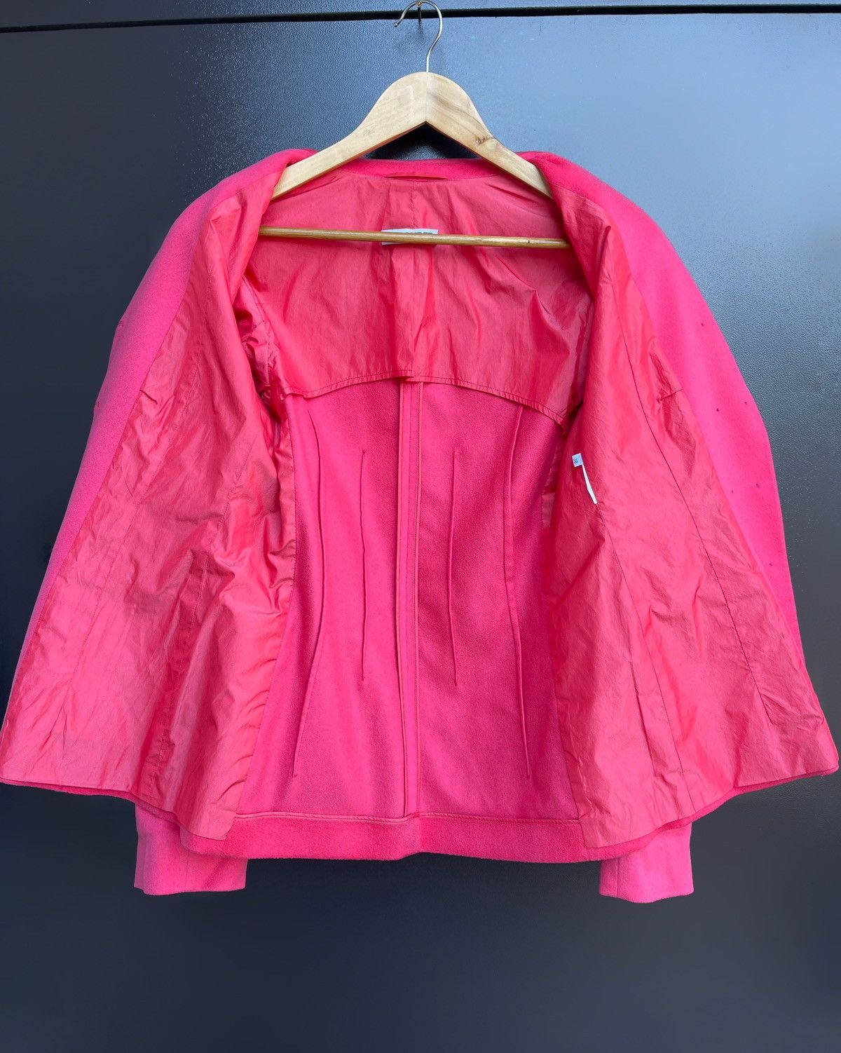 Vintage Vintage Jil Sander Double Breasted Women Pink Blazer Jacket Size S / US 4 / IT 40 - 8 Thumbnail