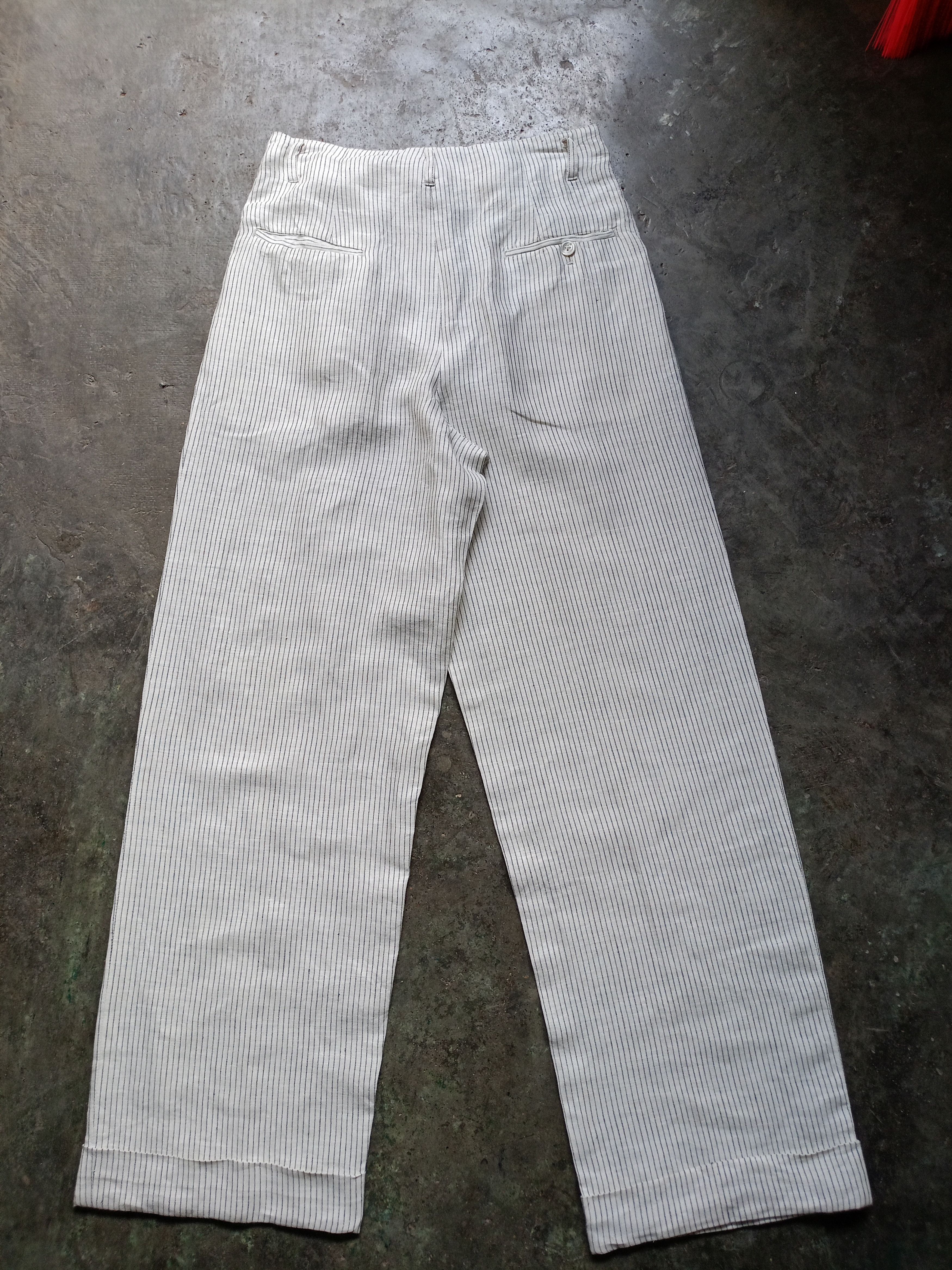 Ralph Lauren Ralph Lauren Linen Striped Pants Size US 27 - 3 Thumbnail