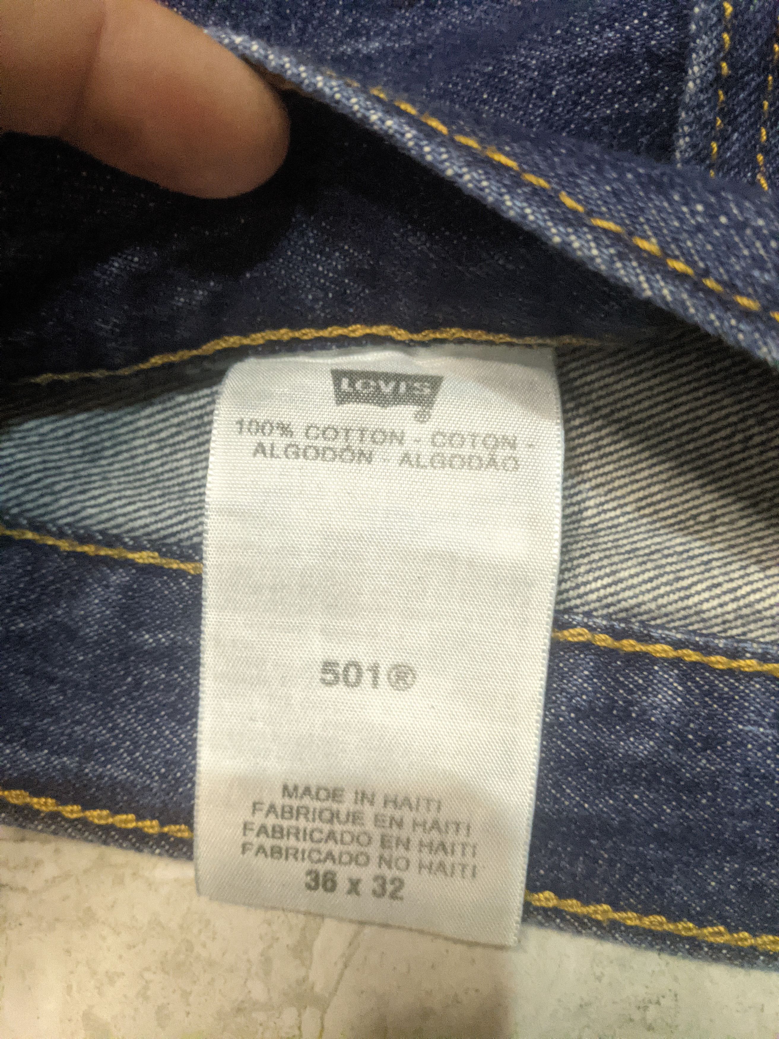 Levi's Levis 501 Straight Leg Button Fly Size US 36 / EU 52 - 7 Thumbnail