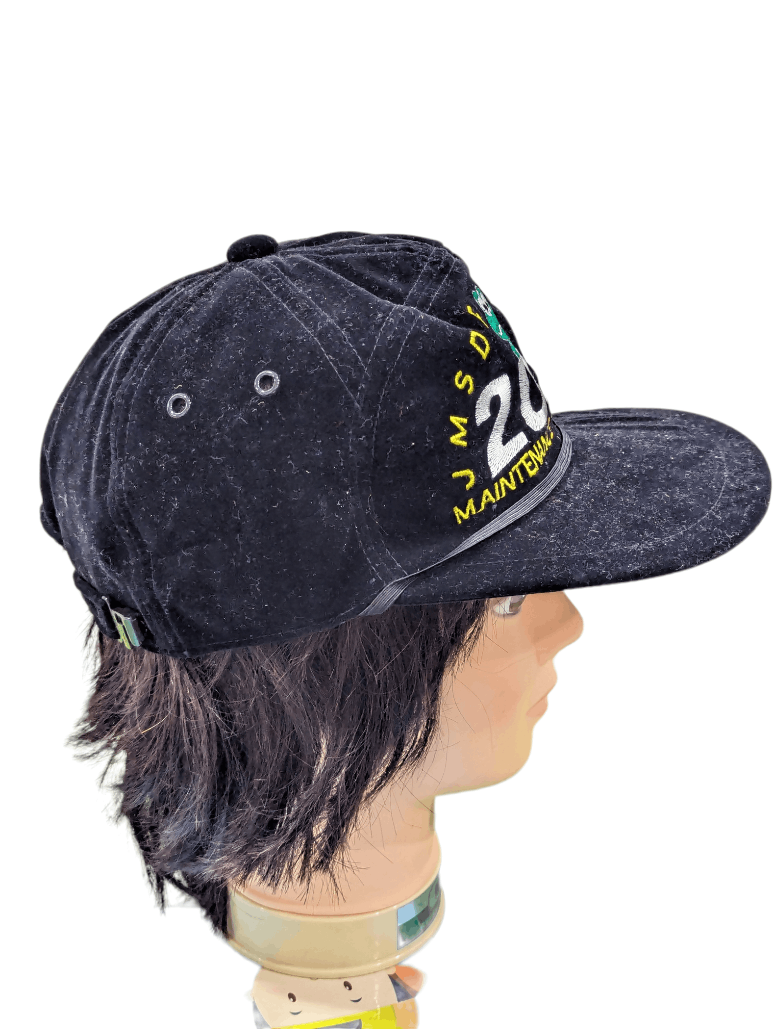 Japanese Brand VINTAGE JMSDF SHIMOFUSA MAINTENANCE SQUADRON AIR FORCE HAT Size ONE SIZE - 5 Thumbnail