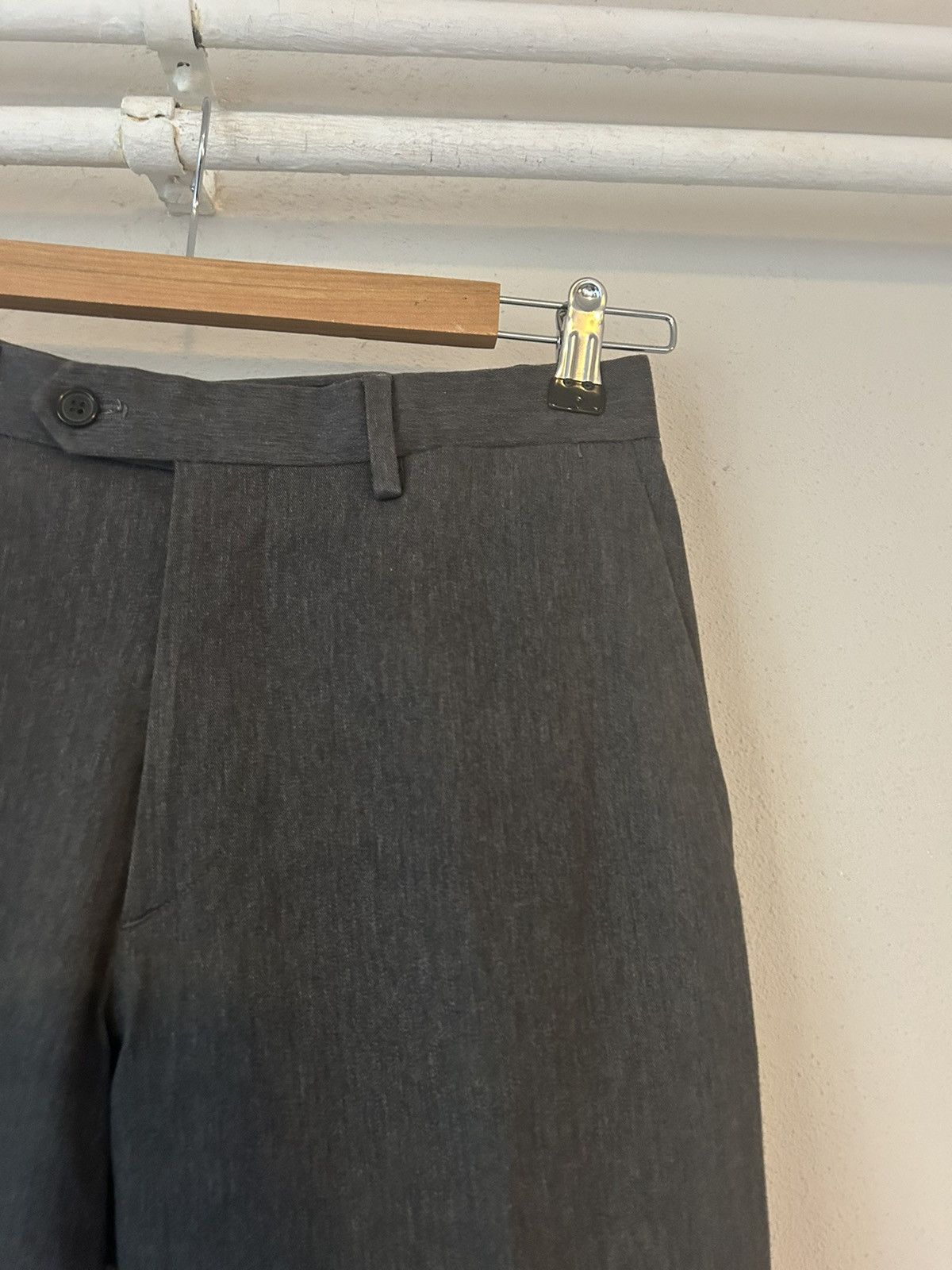 Prada Grey Tapered Cotton Blend Trousers Size US 29 - 4 Thumbnail
