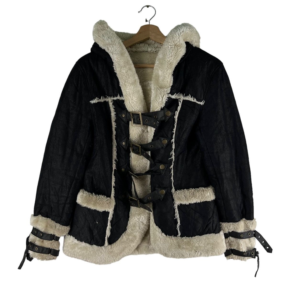 Japanese Brand d.i.a. Shearling Jacket Mink Fur Lining Issey Miyake Design Size US M / EU 48-50 / 2 - 1 Thumbnail