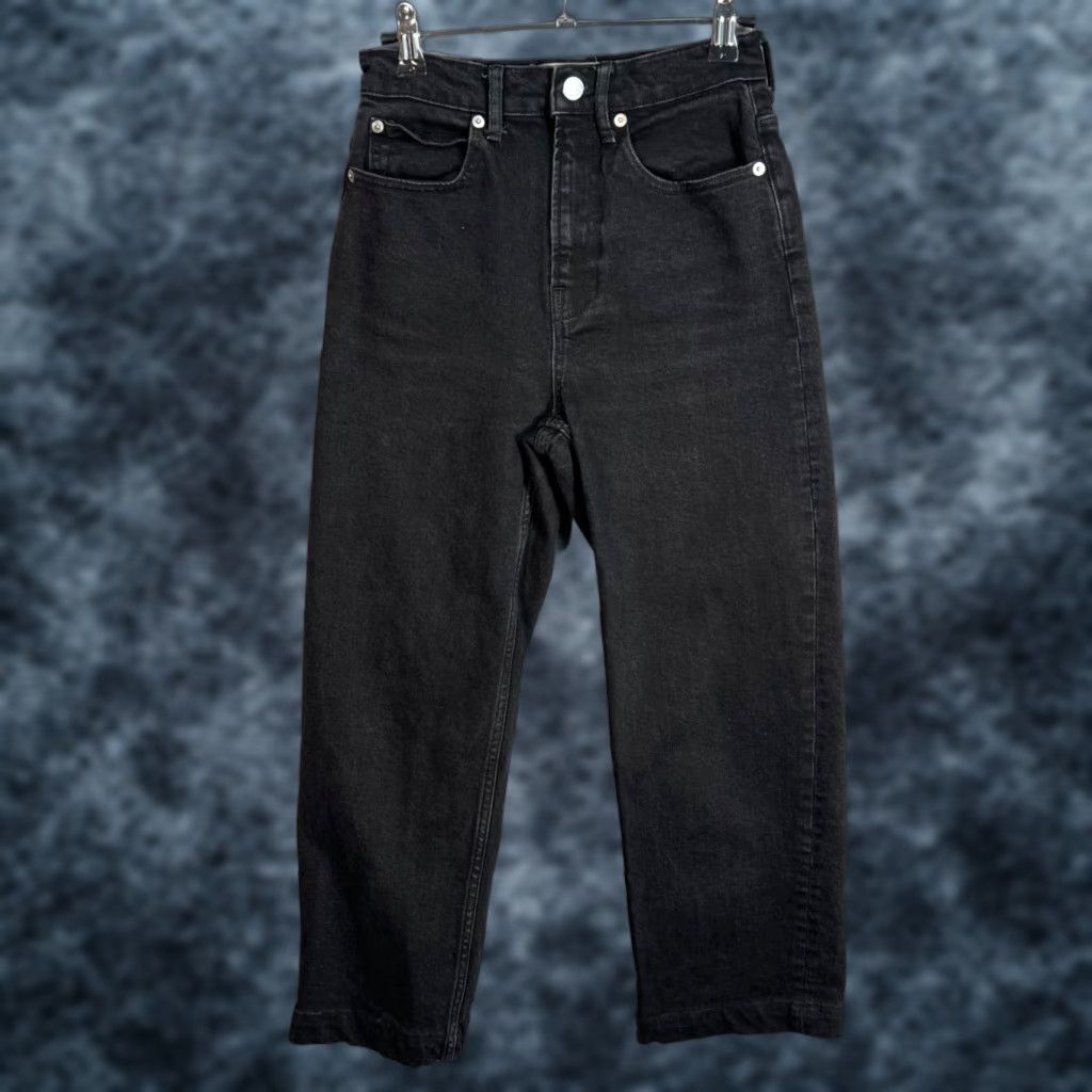 Everlane Everlane The Way High Jeans Denim Black Organic Cotton Size 24 Womens Size 42" / US 20 - 1 Thumbnail