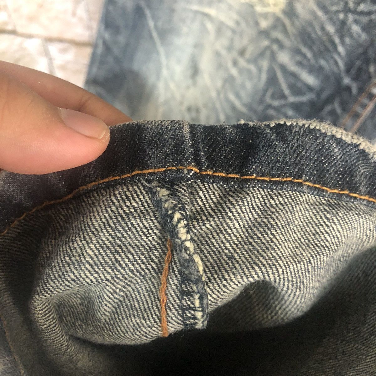 Japanese Brand Antful Double Waist Blue rare Denim Pants #A364 Size US 31 - 14 Thumbnail
