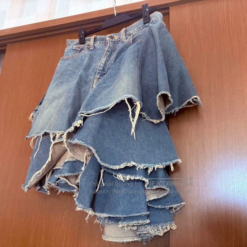 Junya Watanabe Junya Watanabe size M Denim skirt Size 23" - 5 Thumbnail