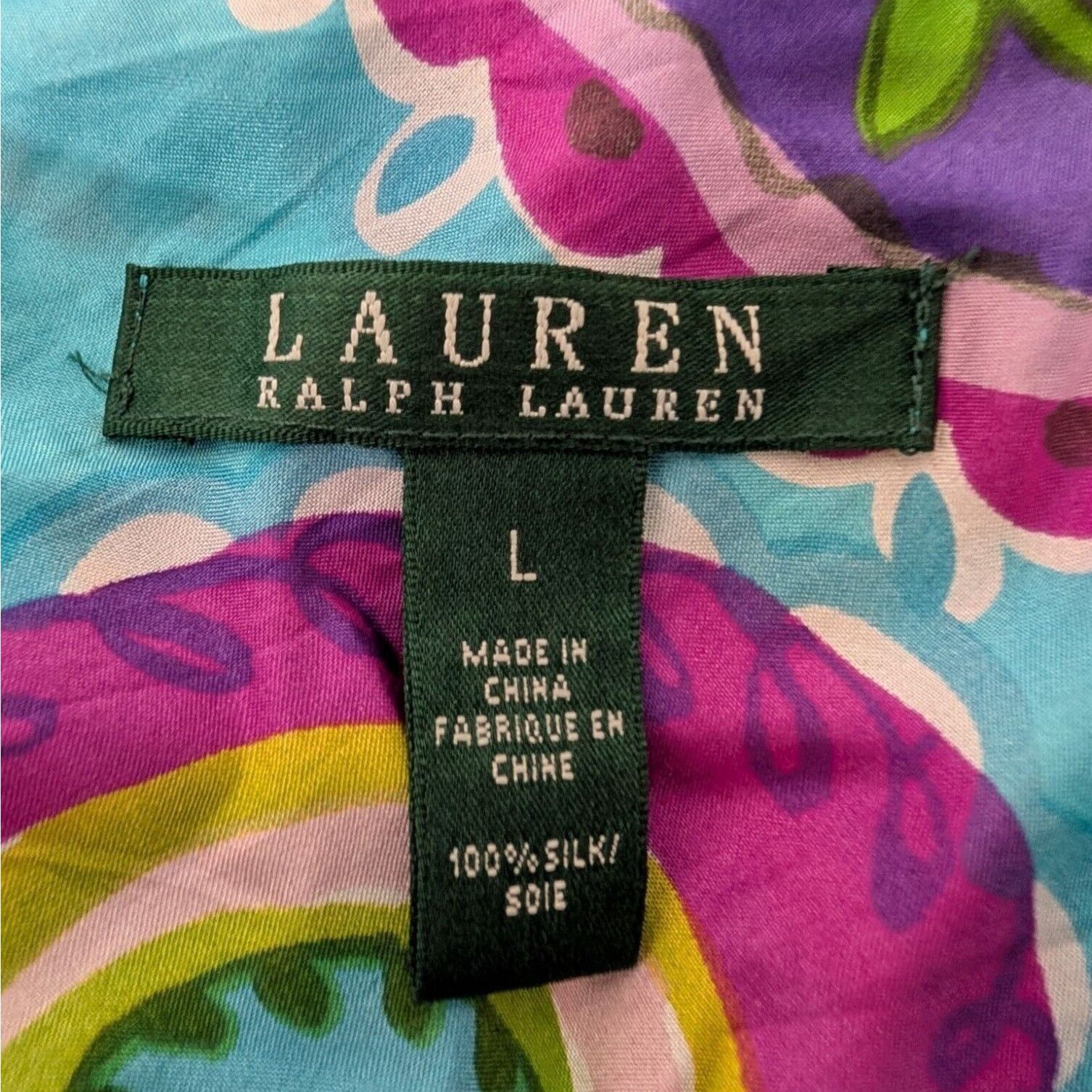 Lauren Ralph Lauren Lauren Ralph Lauren Silk Paisley Halter Shirt Womens Size L Size L / US 10 / IT 46 - 3 Thumbnail