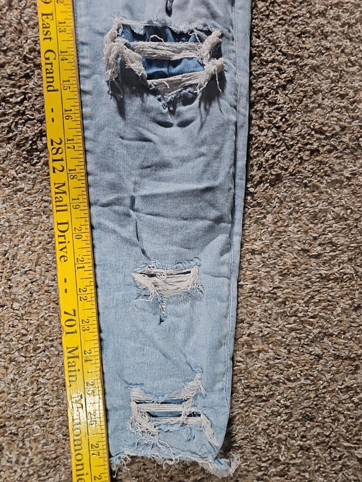 American Eagle Outfitters American Eagle Next Level Stretch Sz 16 Destroyed Jeans Size 38" / US 16 / IT 52 - 6 Thumbnail