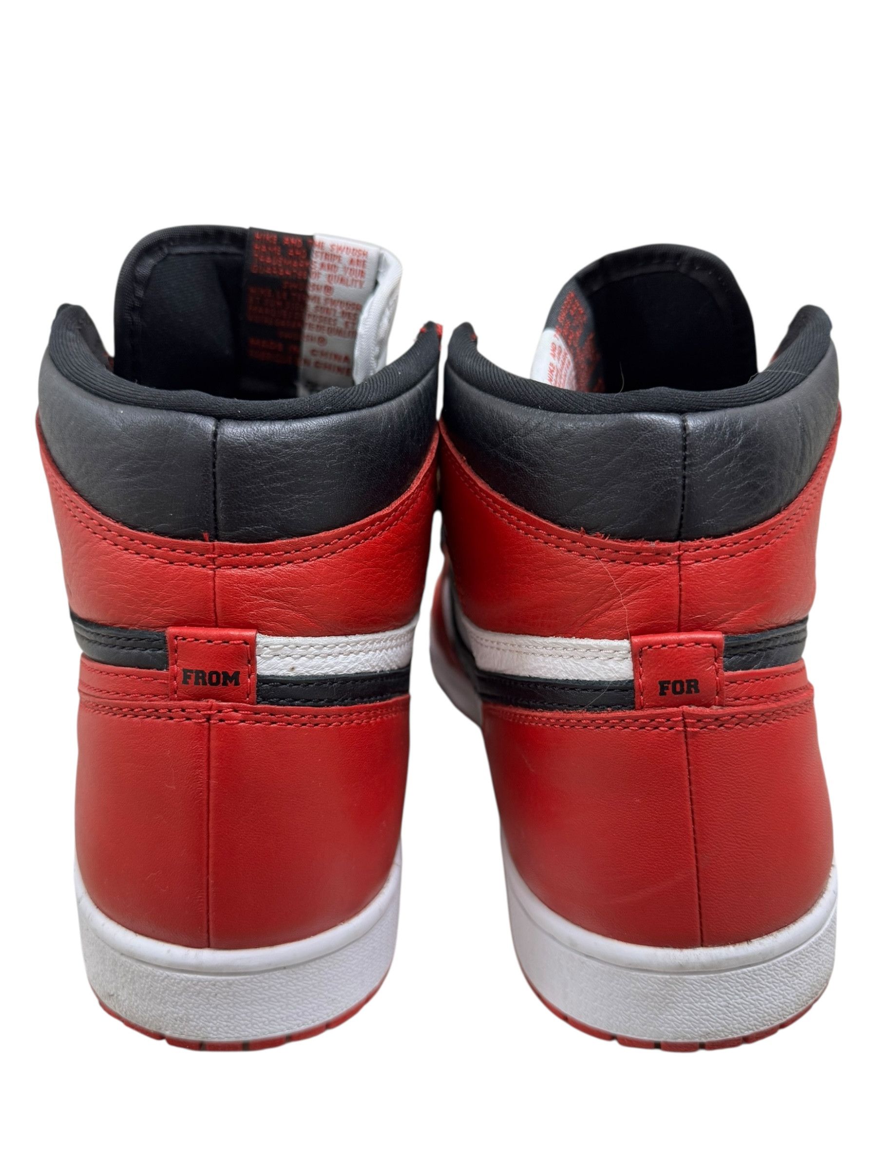Jordan Brand Air Jordan 1 Retro High OG Red Homage To Home Numbered F&F Size US 10 / EU 43 - 4 Thumbnail