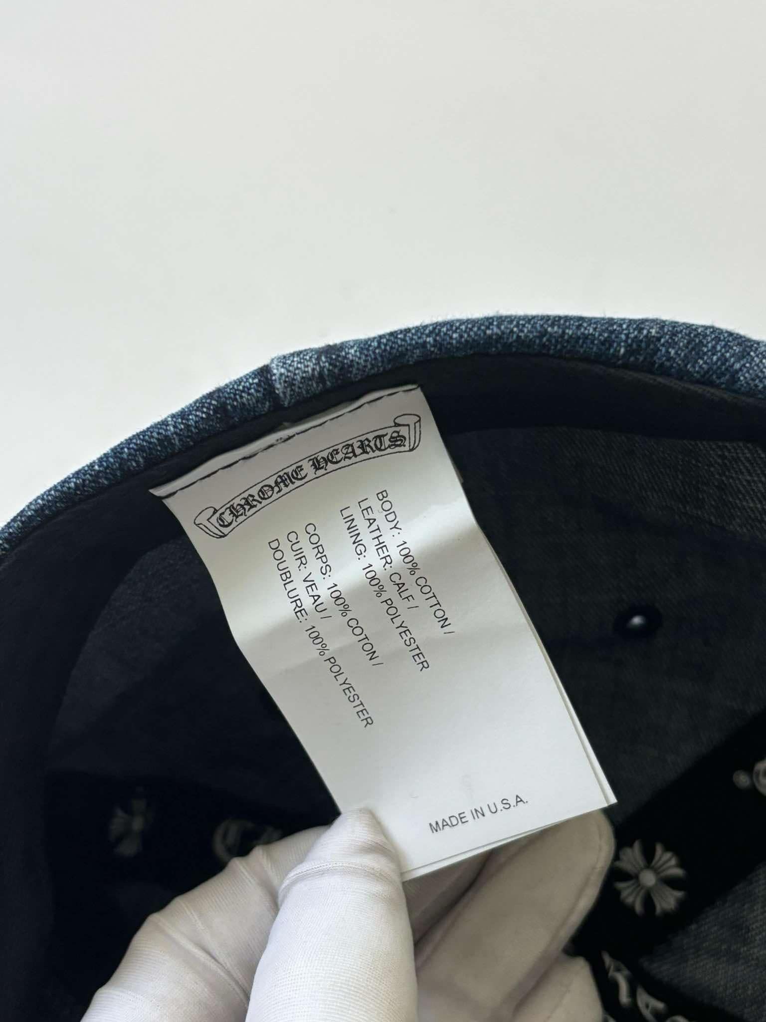 Chrome Hearts Chrome Hearts Slouchy 5 Panel Cap denim Size ONE SIZE - 9 Thumbnail