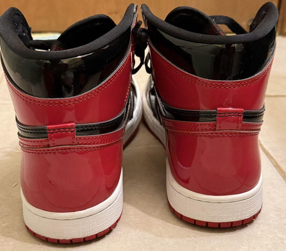 Jordan Brand × Nike Air Jordan 1 Retro High OG 'Patent Bred’ Size US 7.5 / IT 37.5 - 8 Thumbnail
