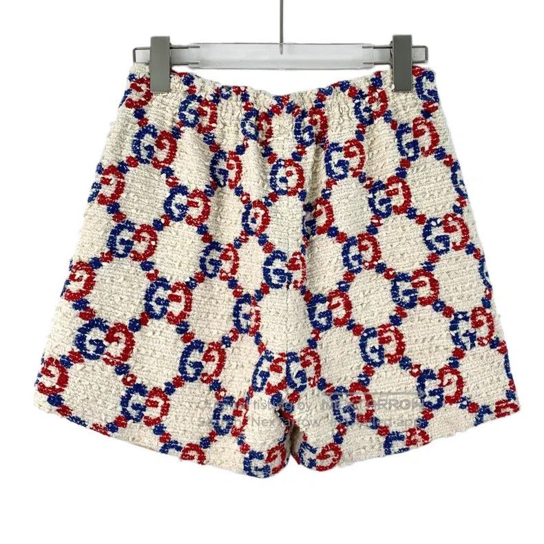 Gucci Gucci Colour-blocked logo jacquard full-print cotton tweed Size 27" / US 4 / IT 40 - 2 Thumbnail