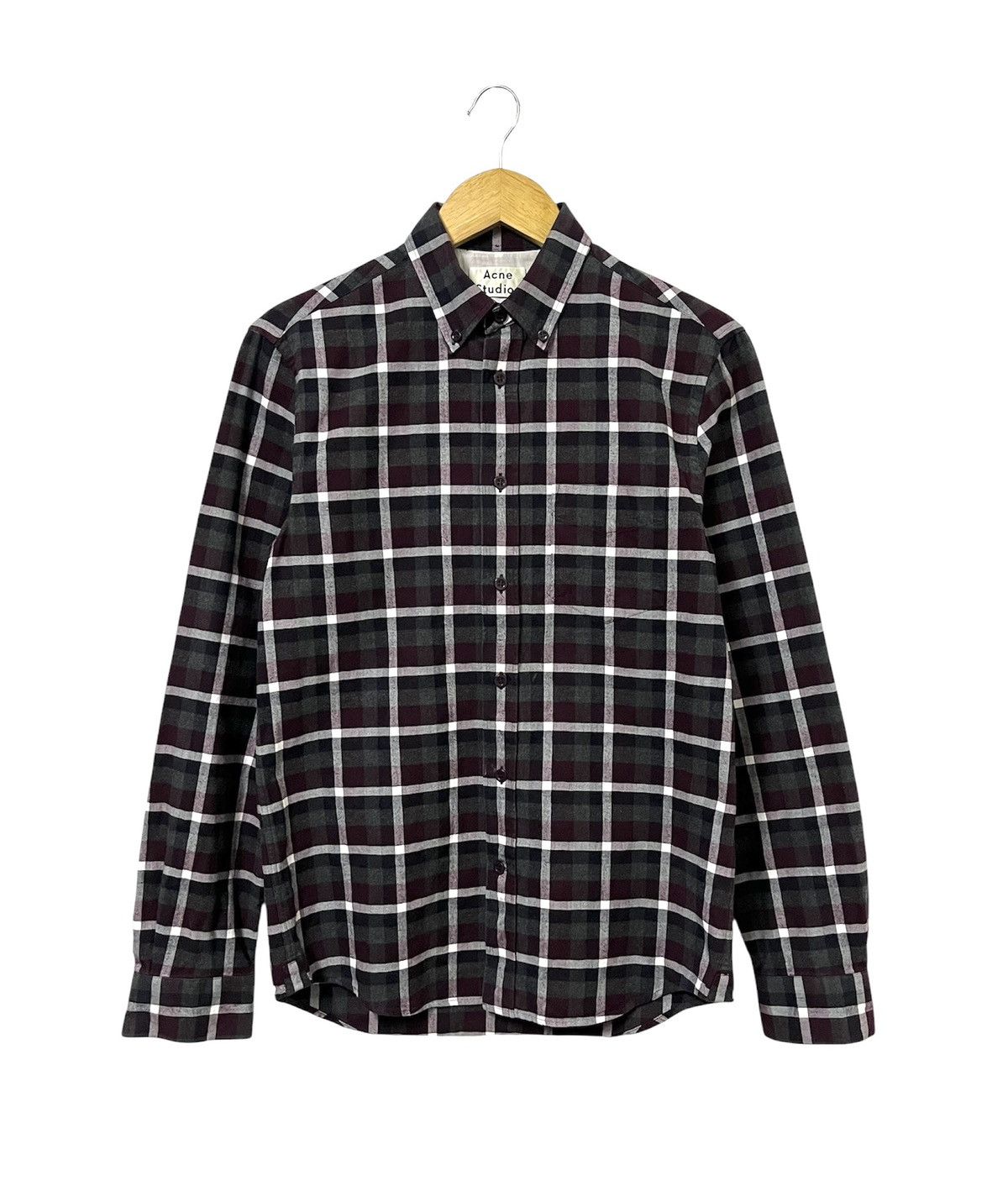 ACNE STUDIOS ISHERWOOD CHECKERED CASUAL SHIRT