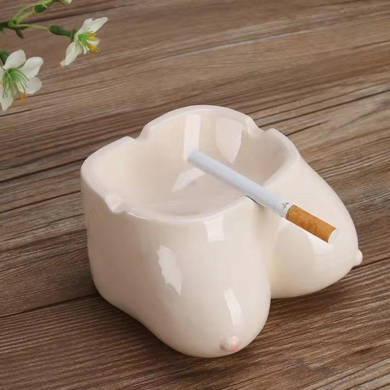 Other Breast Ceramic Cigarette Ashtray Size ONE SIZE - 1 Thumbnail