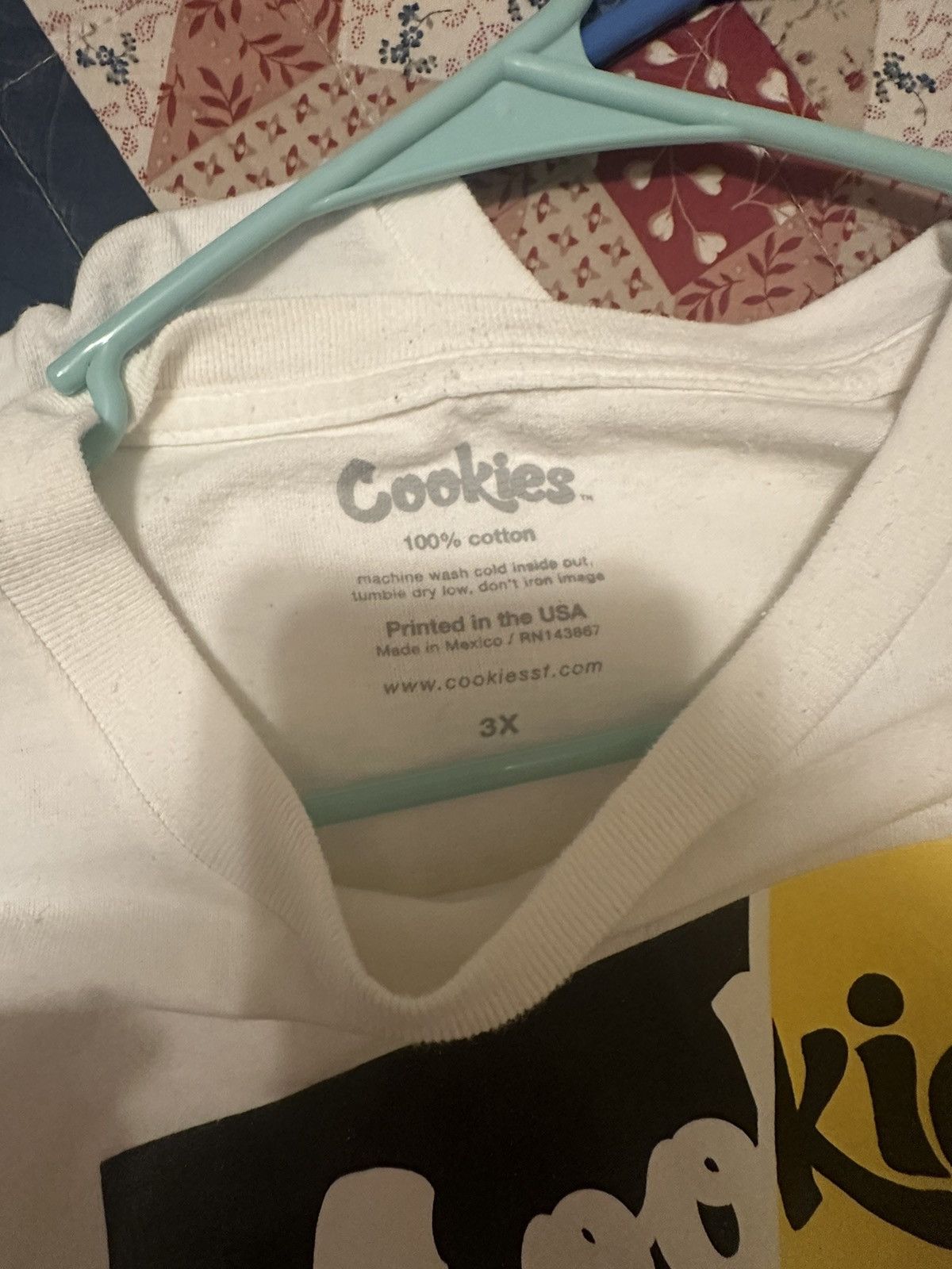 Cookies 3XL Black/Yellow Cookies Box Logo T-shirt Size US XXL / EU 58 / 5 - 2 Thumbnail