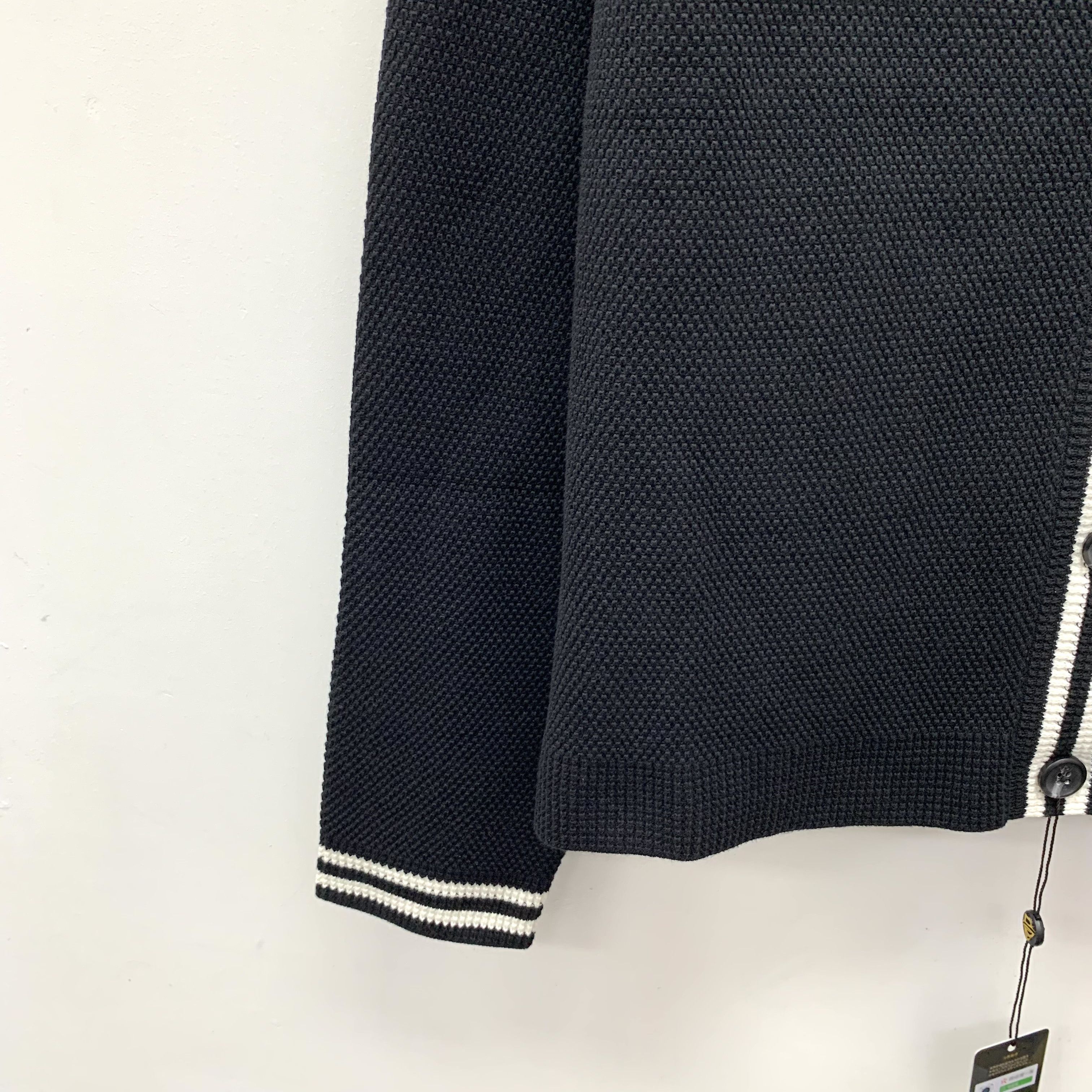 Alo Yoga Alo Yoga Stripe V-Neck Cardigan Black (S) Size S / US 4 / IT 40 - 4 Thumbnail