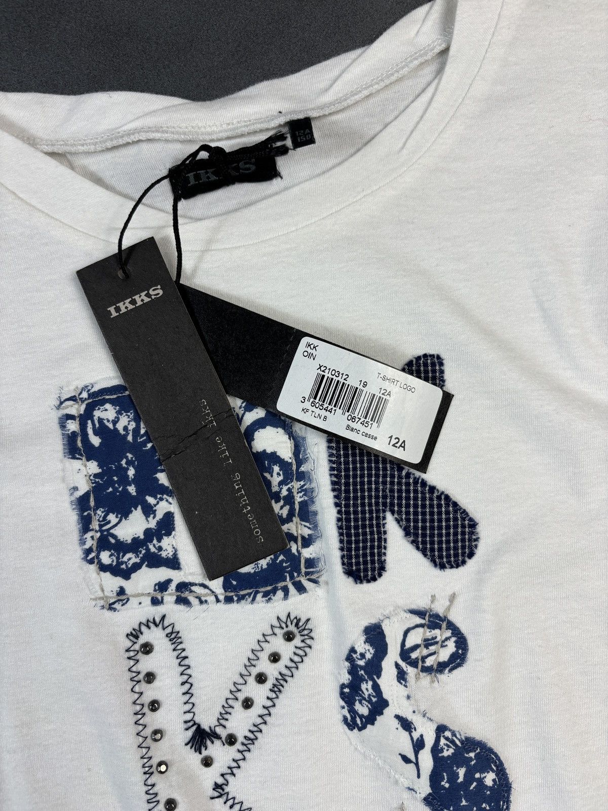 IKKS × Vintage Vintage IKKS Longsleeve Embroidered Youth 2000s Y2K 1990s Size XS / US 0-2 / IT 36-38 - 3 Thumbnail