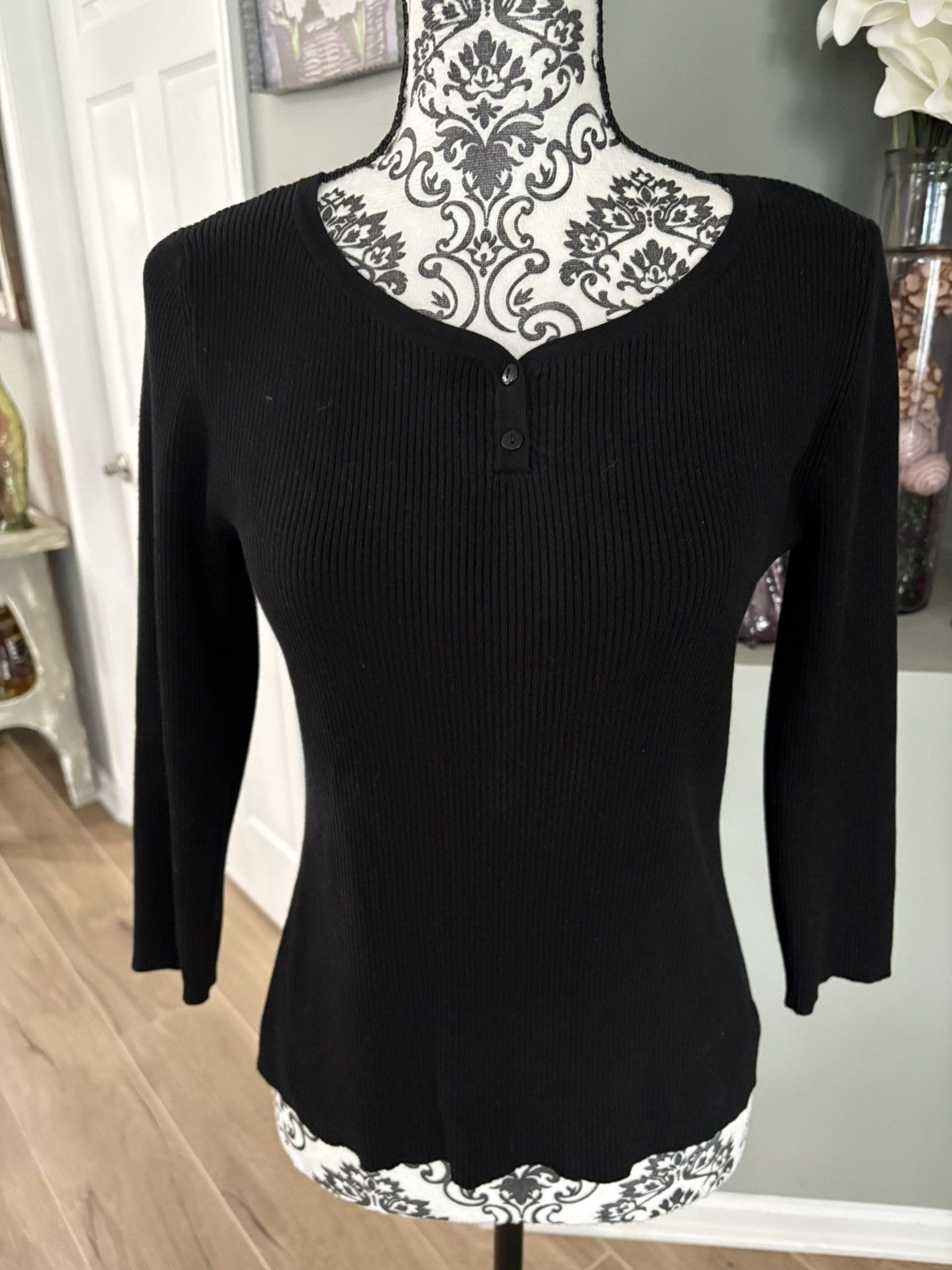 Other Petite Size medium black 3/4 sleeve sweater Size M / US 6-8 / IT 42-44 - 1 Thumbnail