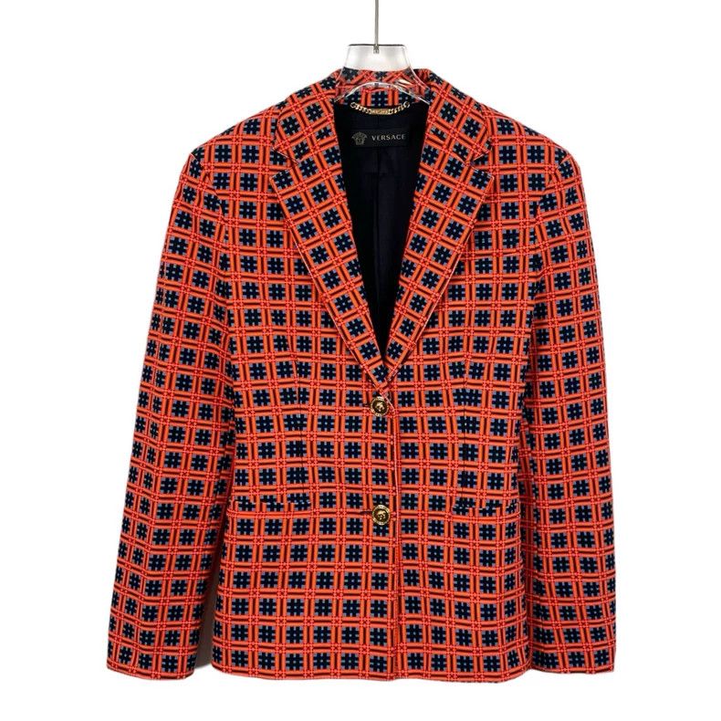 Versace Versace Plaid lapel long-sleeved blazer Size S / US 4 / IT 40 - 1 Thumbnail