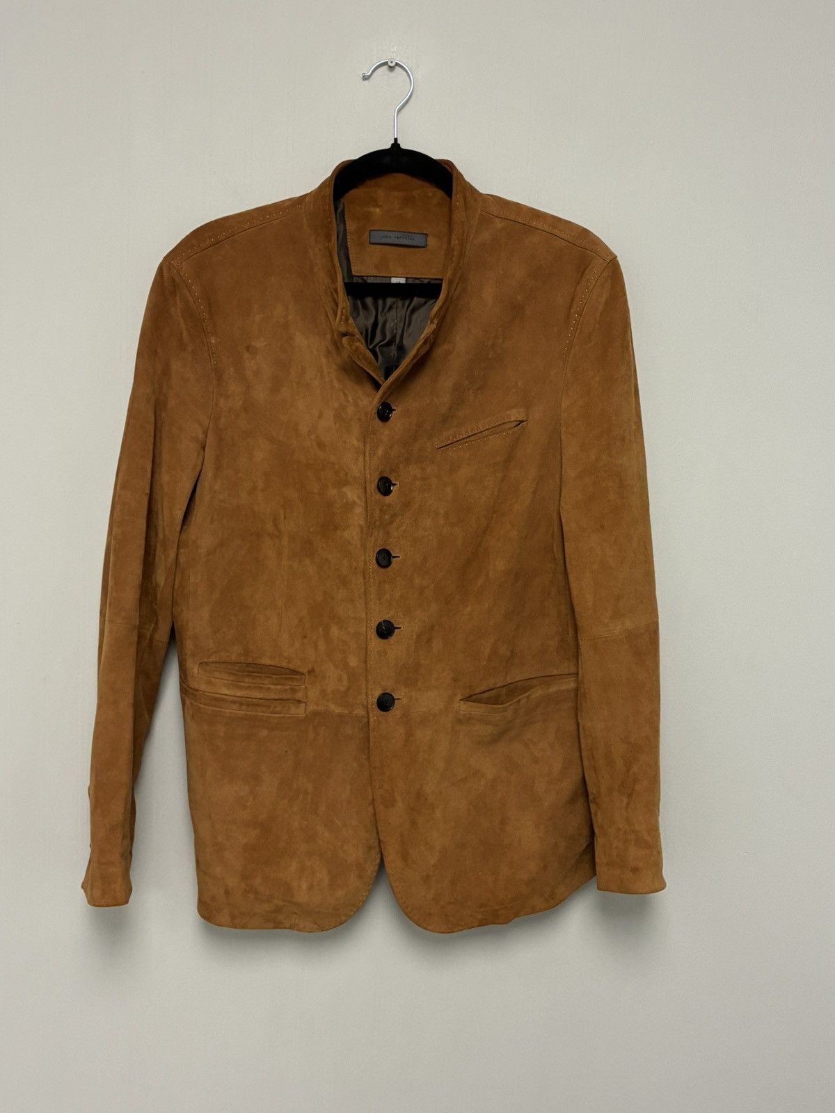 John Varvatos Varick Multibutton Suede Jacket EU 48 USA 38 Size US M / EU 48-50 / 2 - 2 Thumbnail