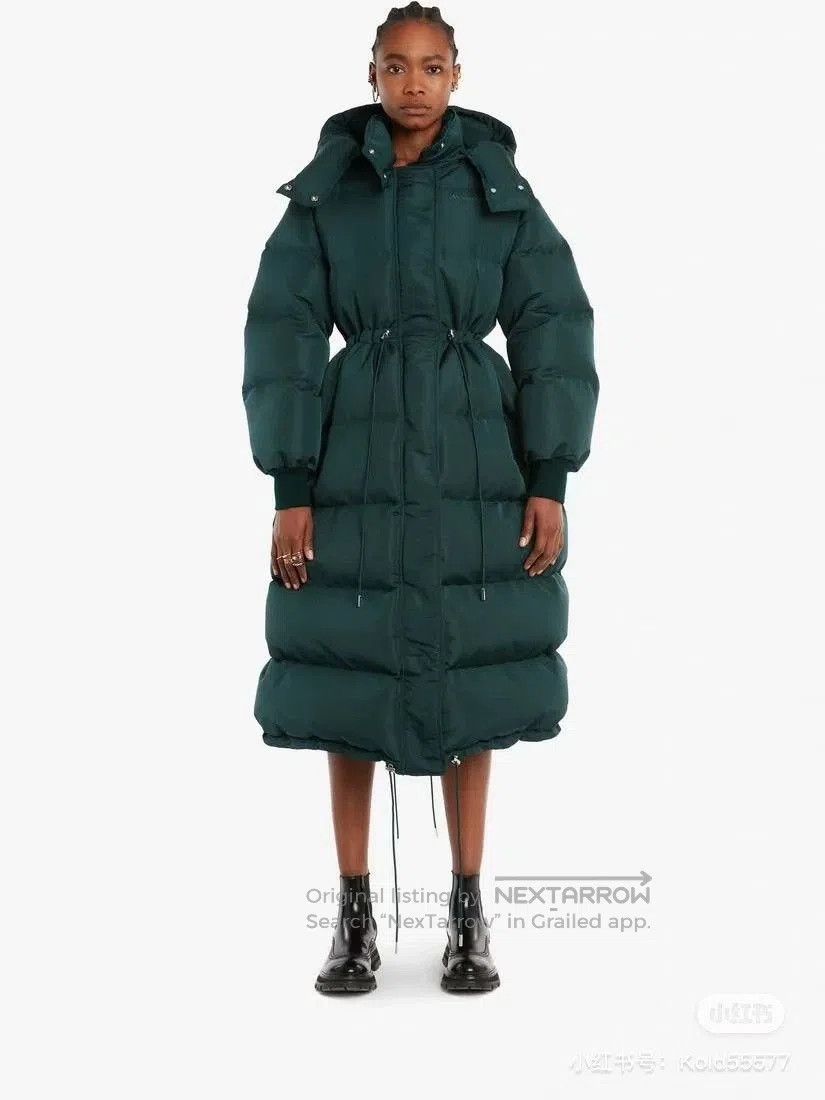 McQ Alexander McQueen Alexander Wang MQ Dark Green Long Puffy Coat. Size US XS / EU 42 / 0 - 1 Thumbnail