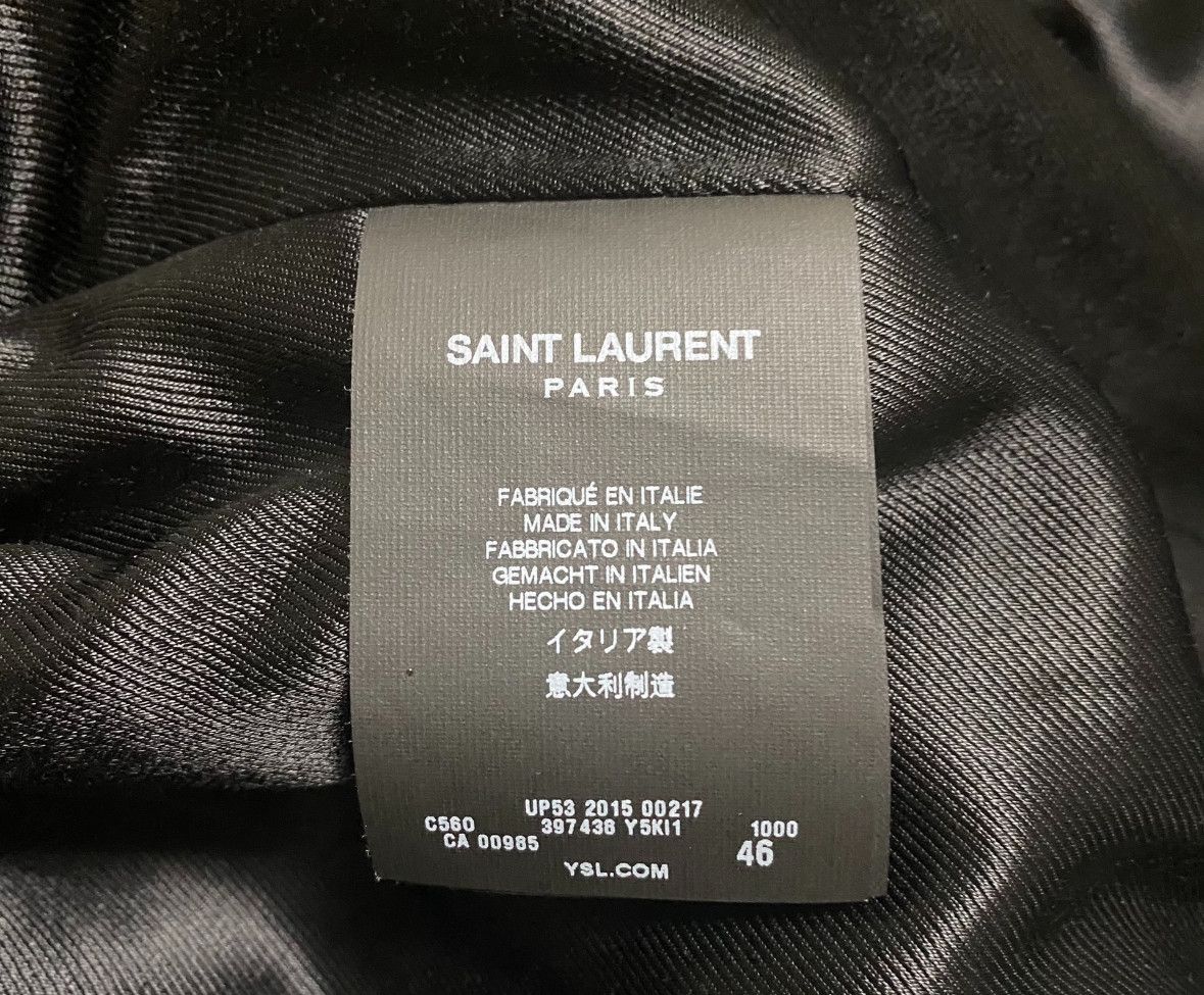 saint laurent leather jacket with five zippers