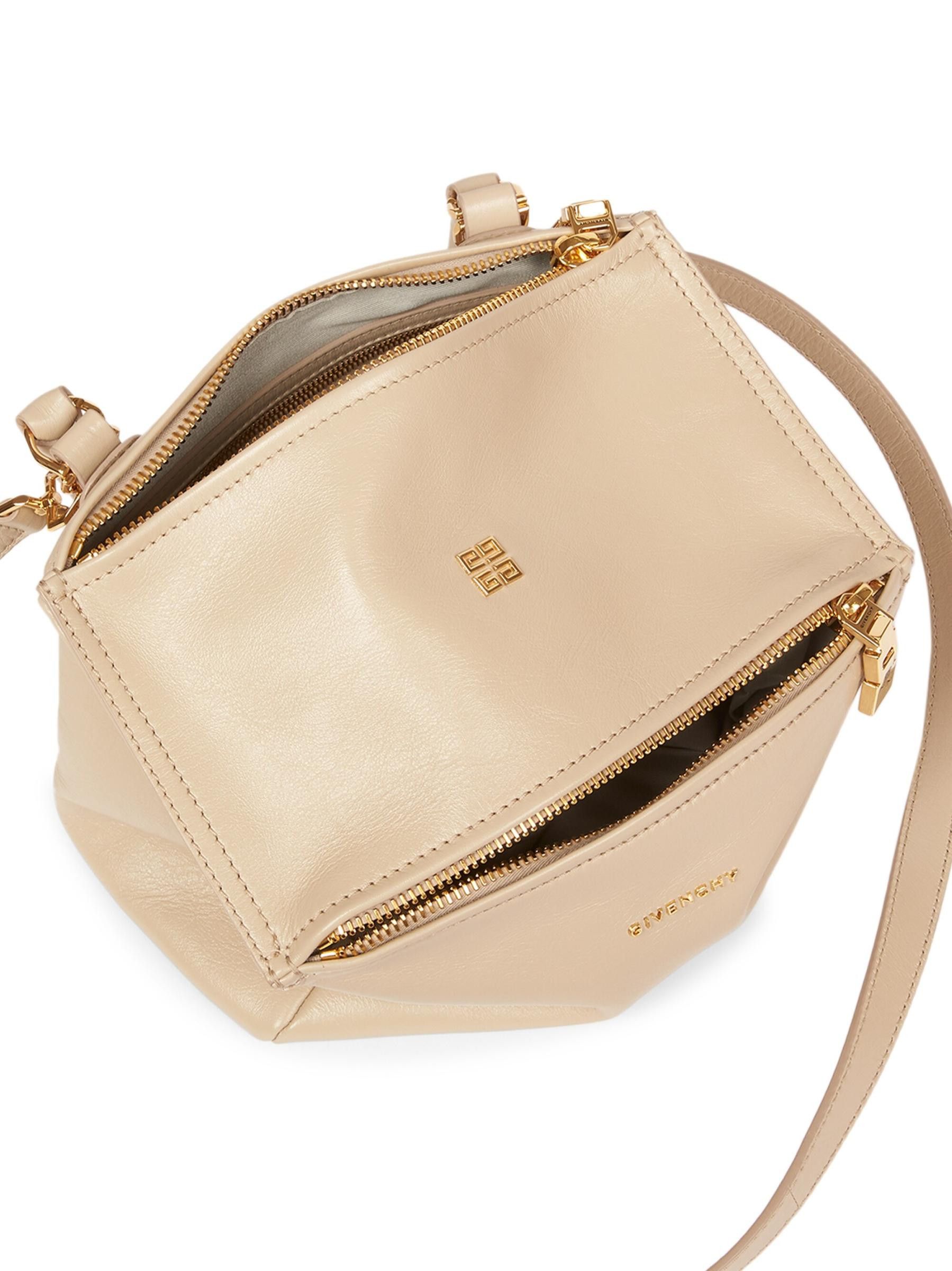 Givenchy o1srvl11e0625 Size:OS/Small Pandora Crossbody Bag in Beige Size ONE SIZE - 2 Thumbnail