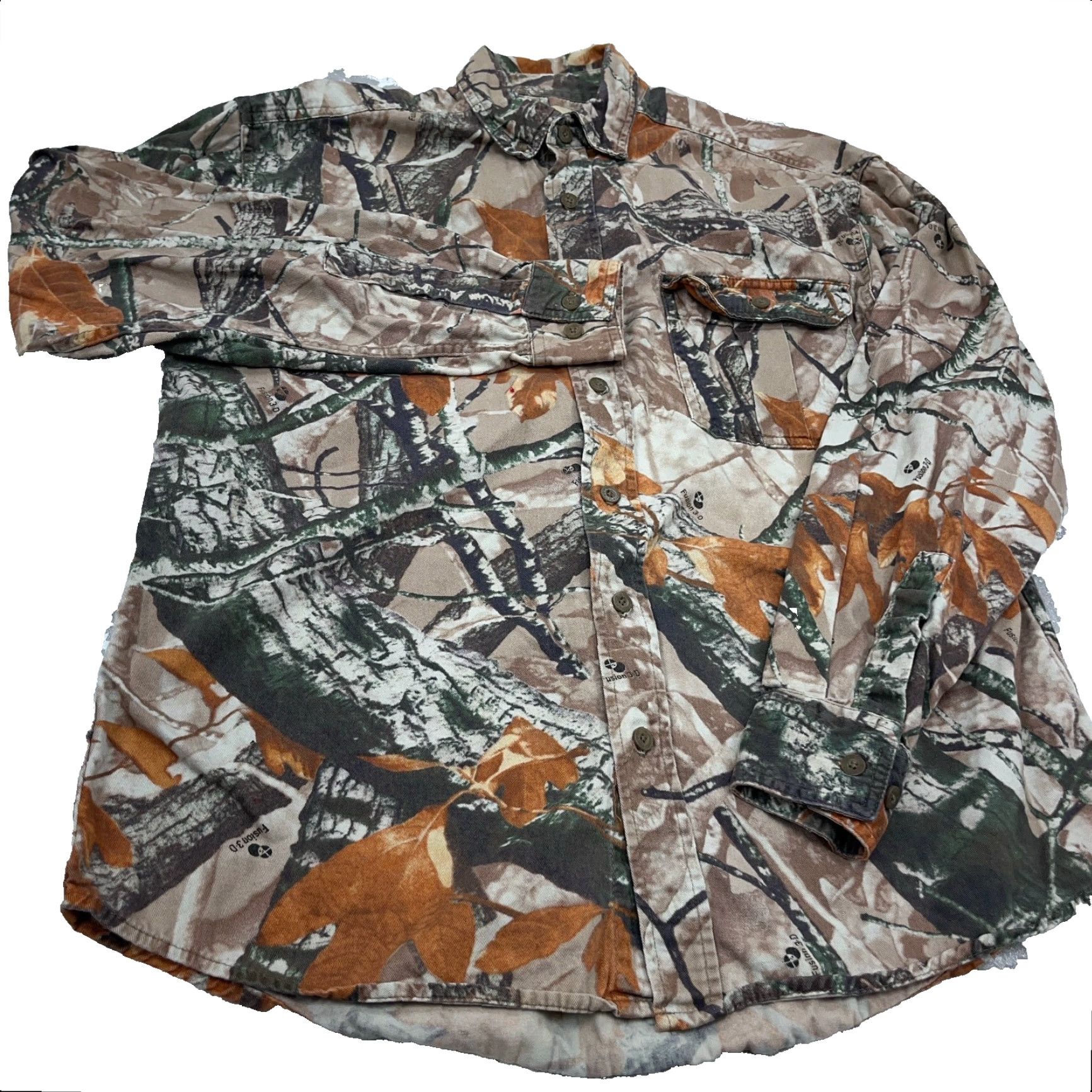 Denime Outfitters Ridge Button-Up Shirt Men M Denim Camouflage Brown Vintage? No, Small Business Casual Workwear 3D Camo VTG Y2K Size US M / EU 48-50 / 2 - 3 Thumbnail