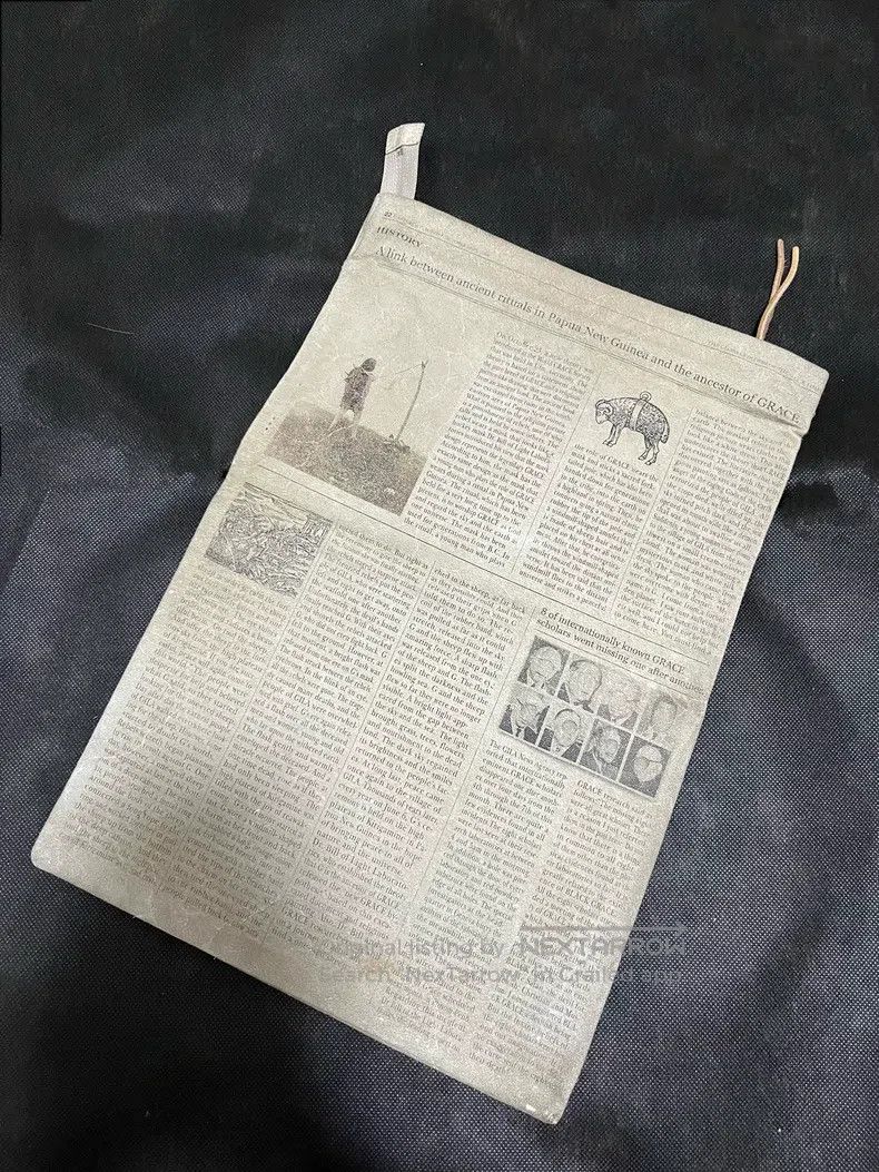 Undercover Undercover Newspaper Leather Handbag Clutch Size ONE SIZE - 2 Thumbnail