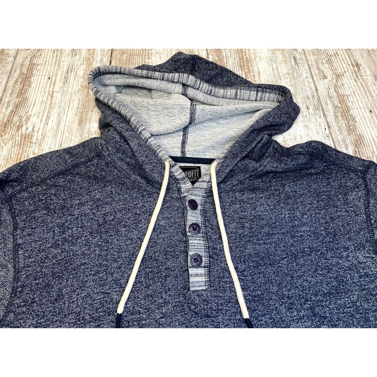 KangaROOS Retrofit MFG Gray Hoodie Henley Men's 2XL Pullover Kangaroo Pocket 7270 Size US XXL / EU 58 / 5 - 6 Thumbnail