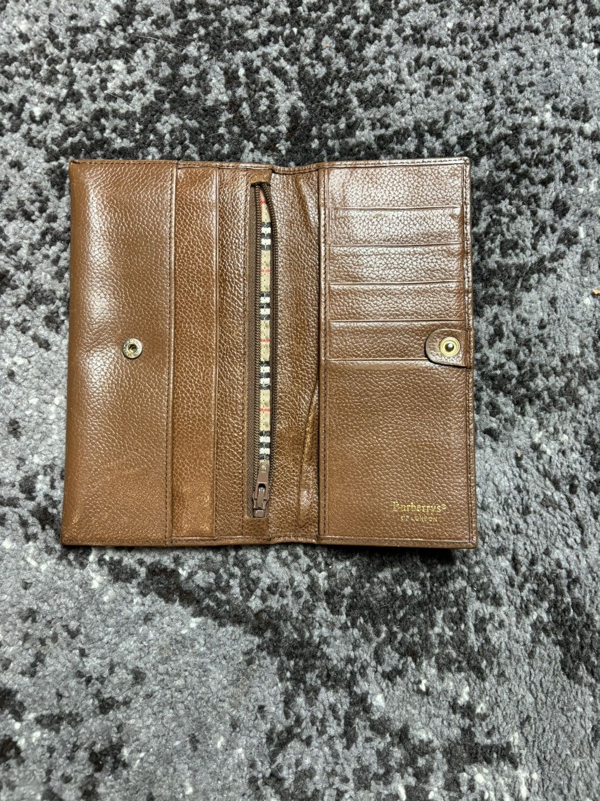 Burberry × Vintage Vintage Burberry long letter wallet Size ONE SIZE - 4 Thumbnail