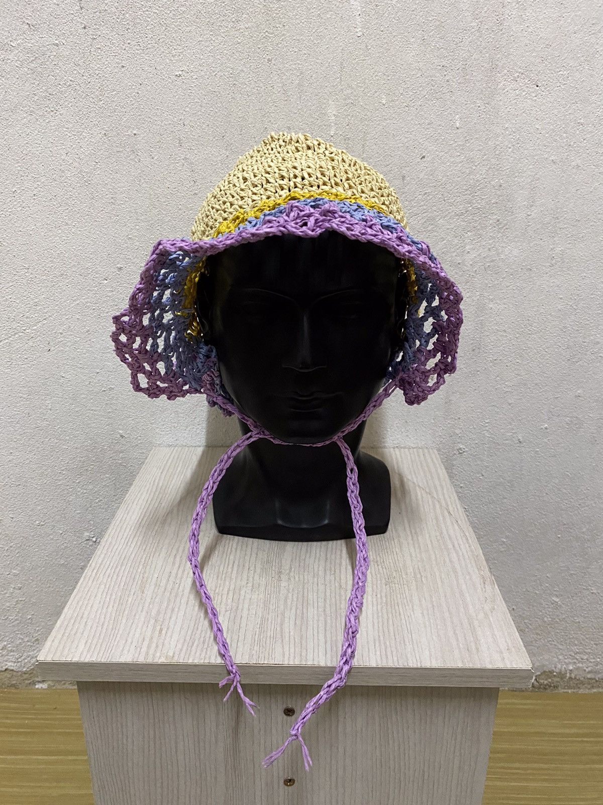 Japanese Brand Japanese Brand Knit Bucket Hat Size ONE SIZE - 2 Thumbnail
