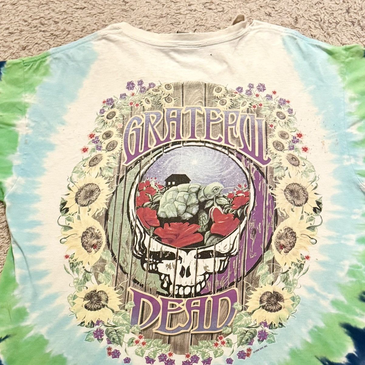 Vintage Vintage 1999 Grateful Dead Terrapin Station Liquid Blue Tee Size US XL / EU 56 / 4 - 6 Thumbnail