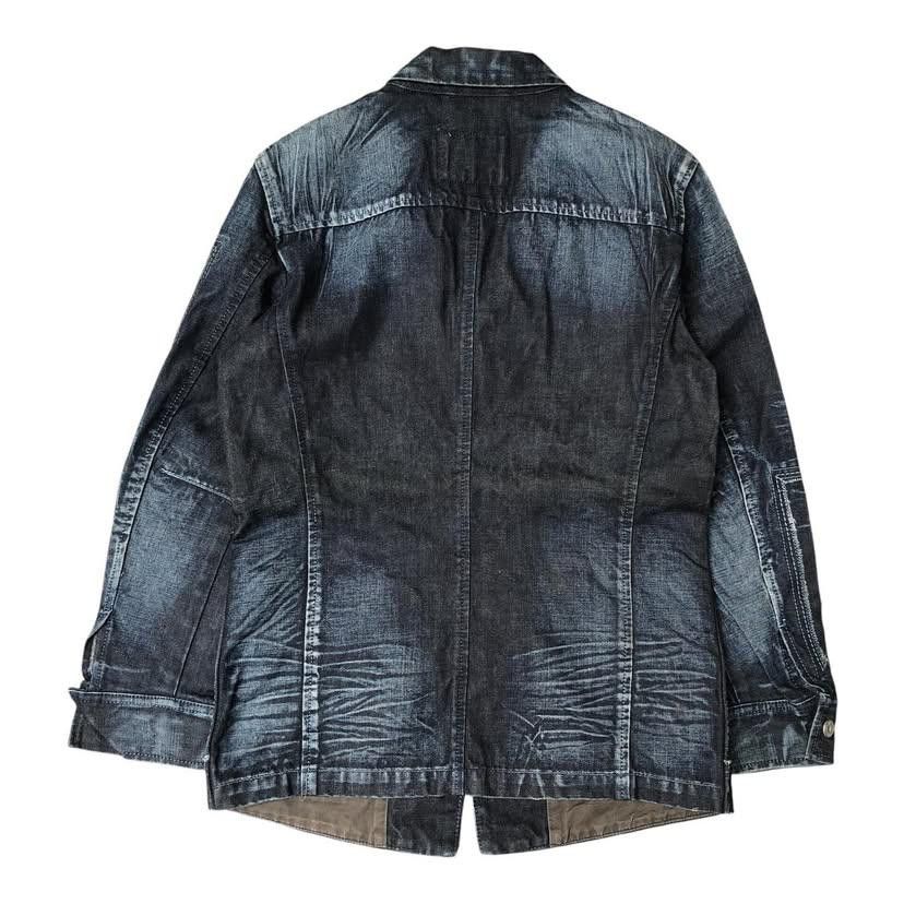Marithe + Francois Girbaud Marithe Francois Girbaud Distressed Indigo Denim Coverall Size US M / EU 48-50 / 2 - 2 Thumbnail