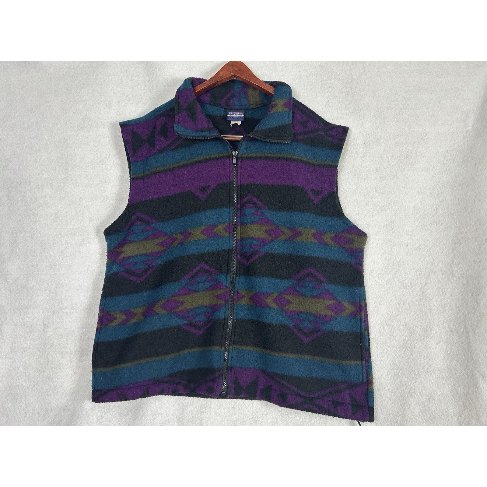 White Sierra VTG WHITE SIERRA Aztec USA Fleece Zipper Vest Multicolor L Size US L / EU 52-54 / 3 - 1 Thumbnail