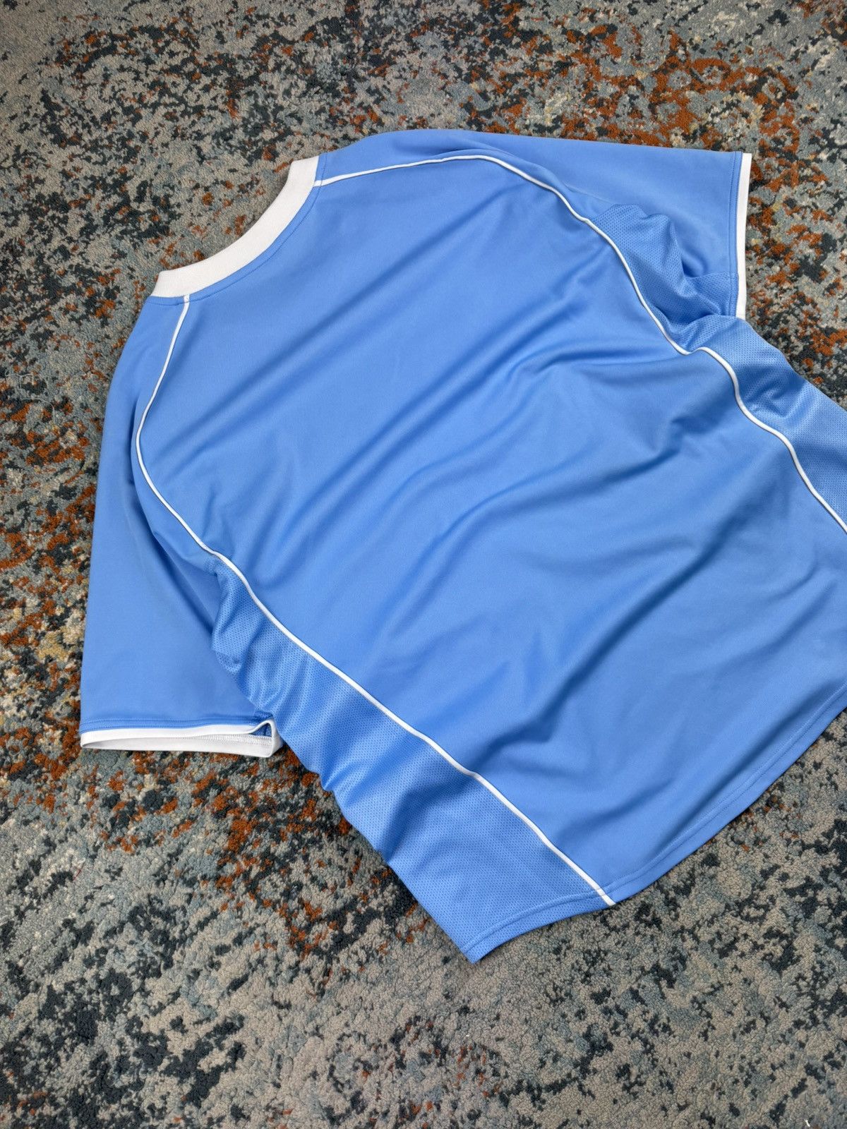 Nike × Vintage Vintage Y2K Nike soccer football blokecore jersey baby blue Size US XL / EU 56 / 4 - 4 Thumbnail