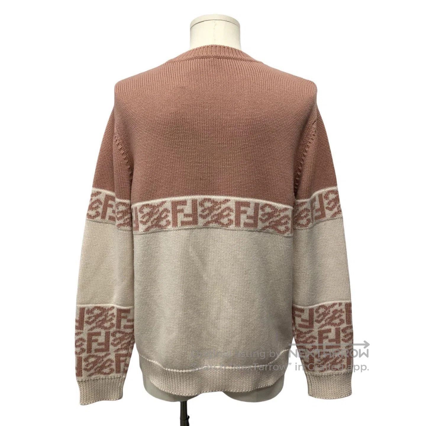 Fendi fendi logo knit sweater with color block design. Size US M / EU 48-50 / 2 - 2 Thumbnail