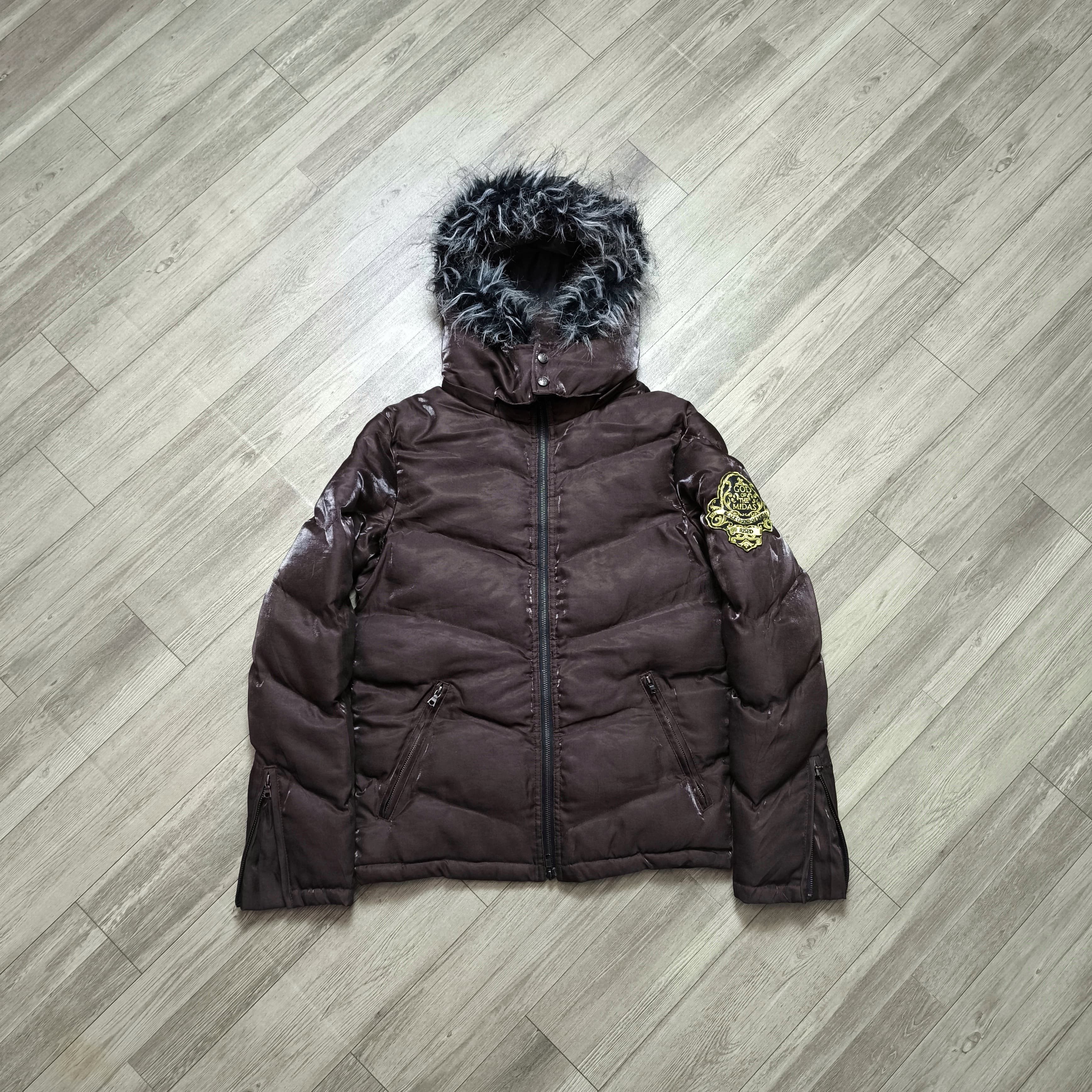 Le Grande Bleu (L.G.B.) Midas Shiny Fur Puffer Jacket | Grailed