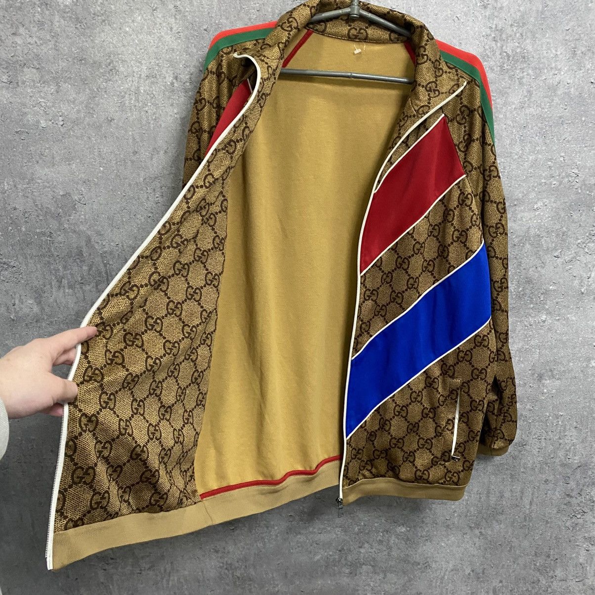 Gucci Vintage Monogram Gucci Full Zip Jacket GG Hoodie Olypmic Size US L / EU 52-54 / 3 - 12 Thumbnail
