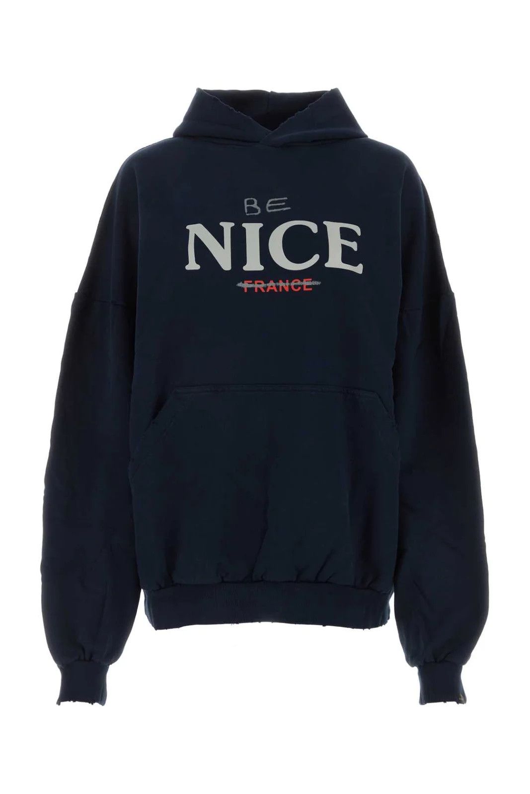 Balenciaga Be Nice Hoodie in Navy Size US M / EU 48-50 / 2 - 1 Thumbnail