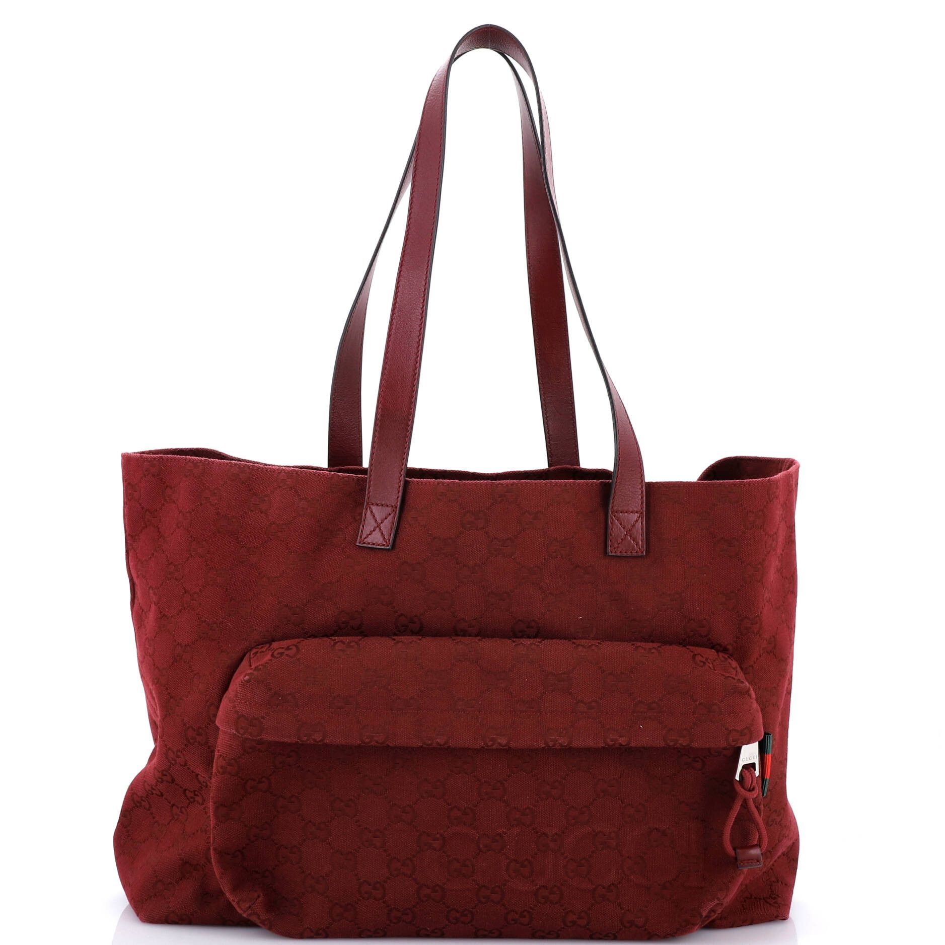 Gucci Front Pocket Debossed Logo Tote Size ONE SIZE - 1 Thumbnail