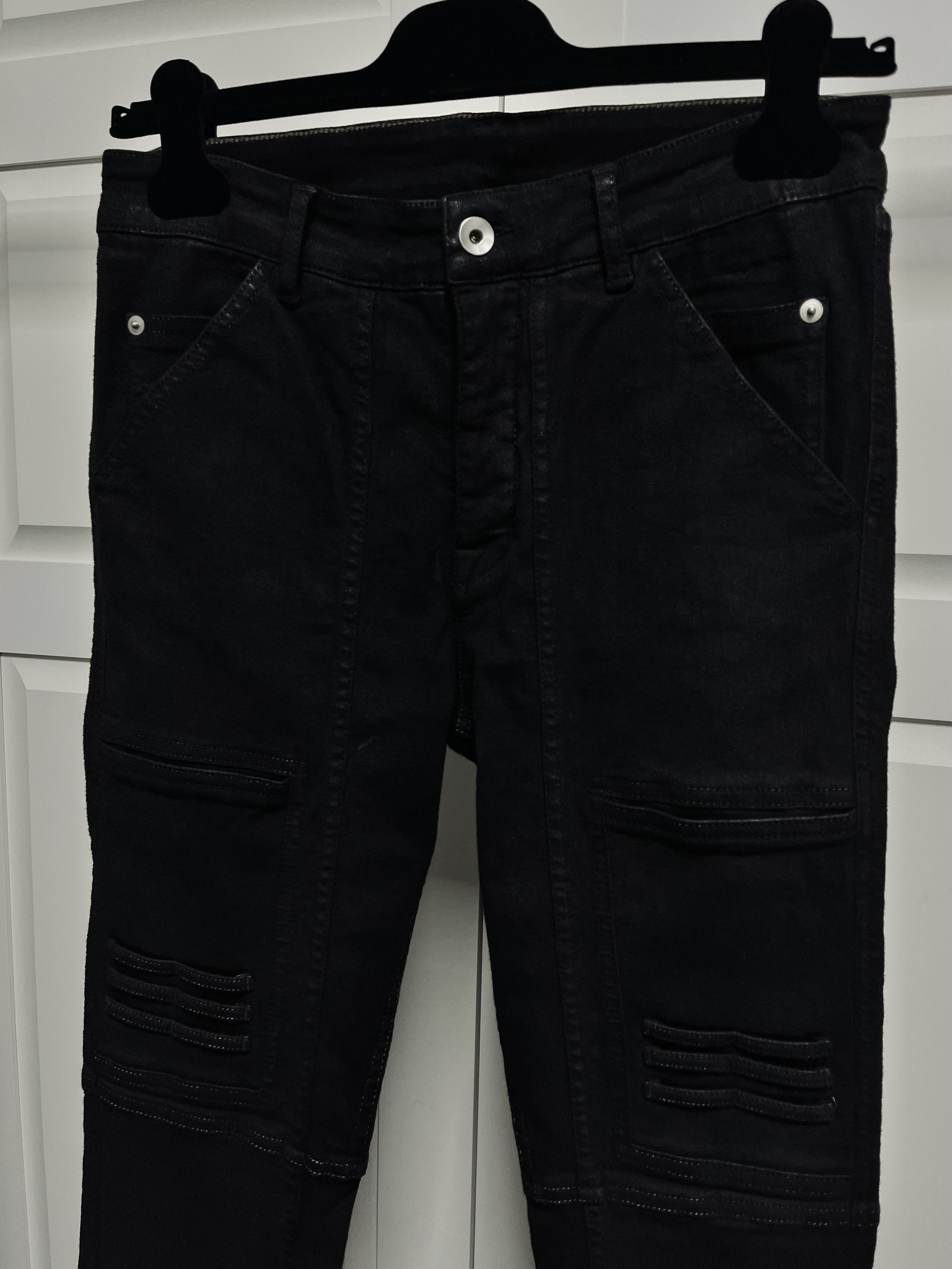 Rick Owens RICK OWENS NAGAKIN COATED DENIM PANTS Size US 28 / EU 44 - 6 Thumbnail