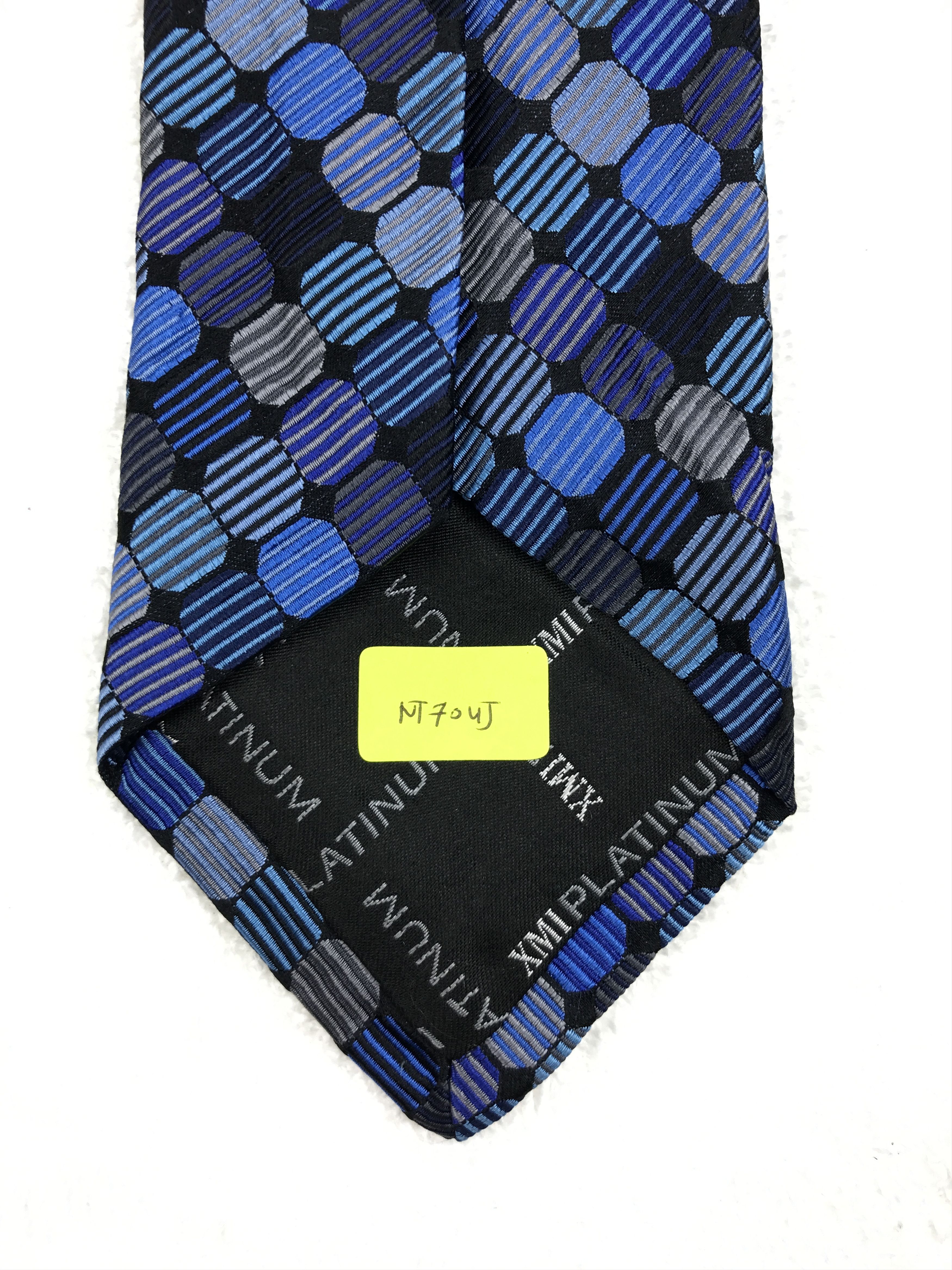 Vintage Vintage XMIPlatinum Silk Necktie Size ONE SIZE - 9 Thumbnail