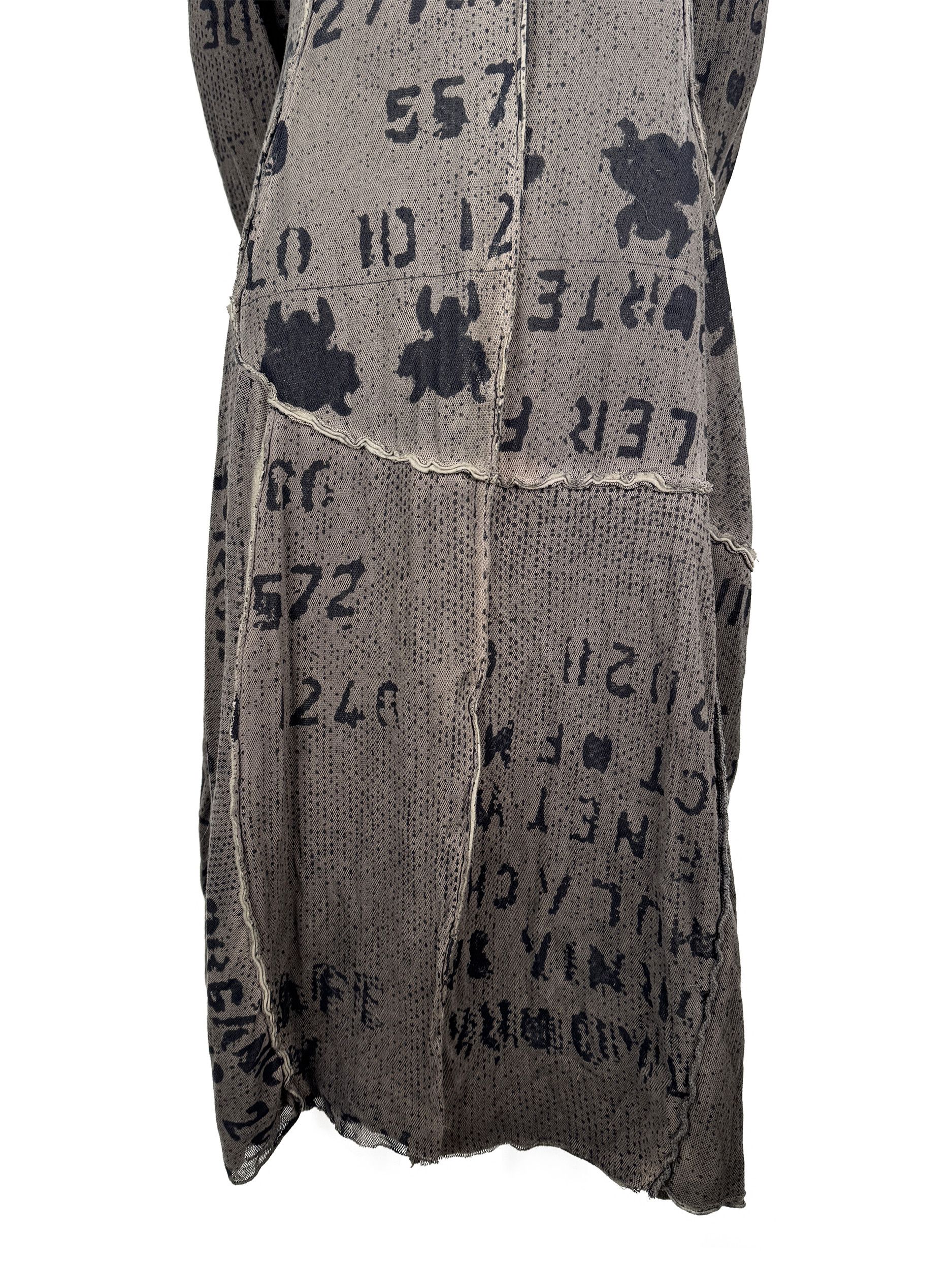 Rundholz Rundholtz Black Label Dress Patchwork Print Mesh Olive Size S / US 4 / IT 40 - 8 Thumbnail