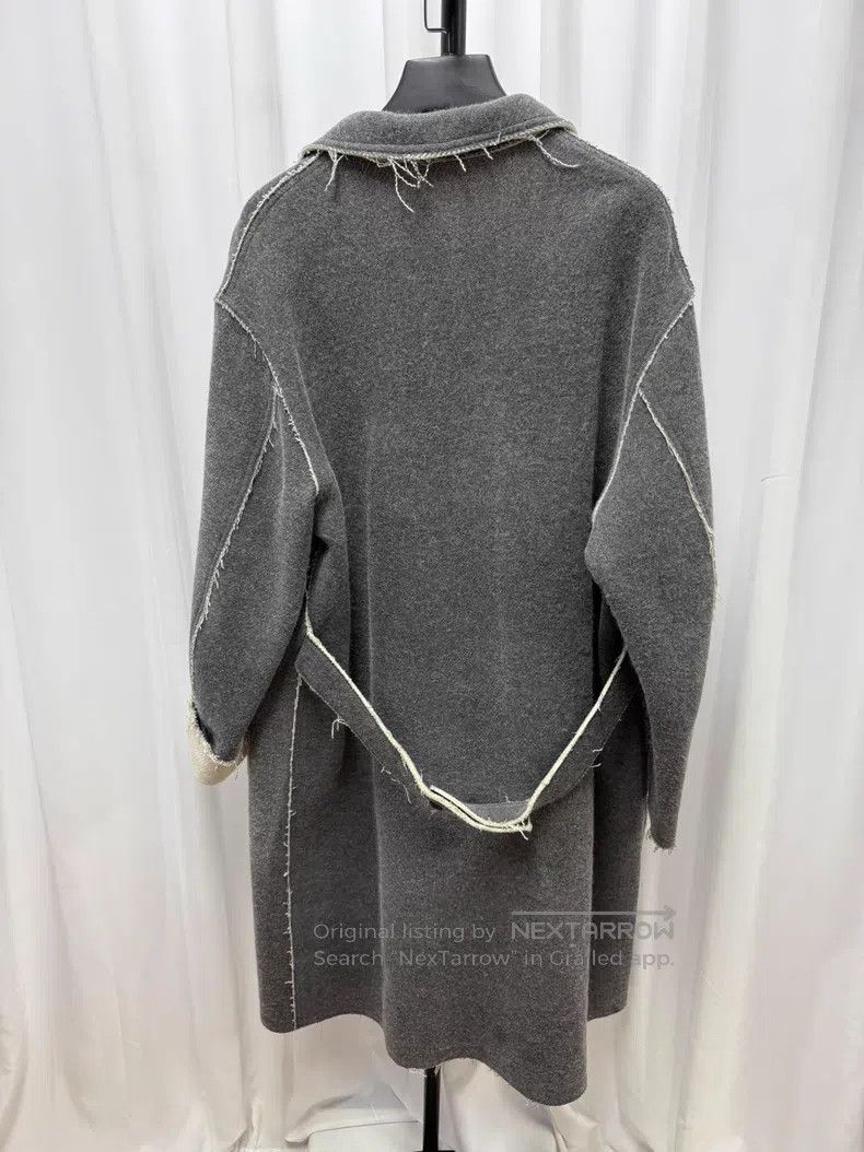 Yohji Yamamoto YOHJI YAMAMOTO Distressed tweed overcoat Size US L / EU 52-54 / 3 - 6 Thumbnail