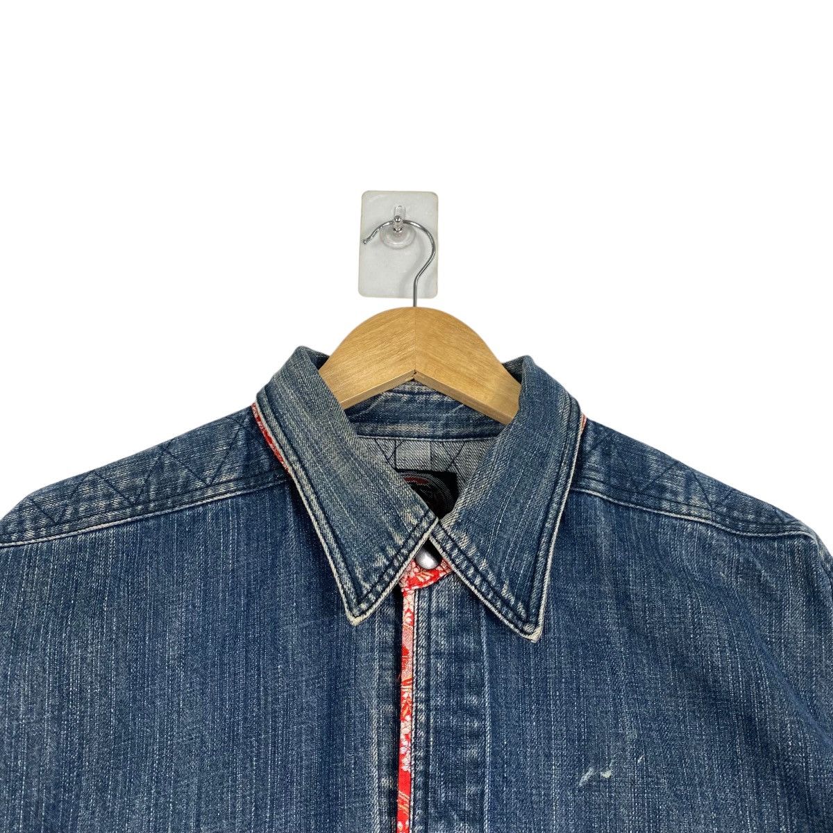 Japanese Brand Vitage denim patchwork japan jacket Size US L / EU 52-54 / 3 - 4 Thumbnail