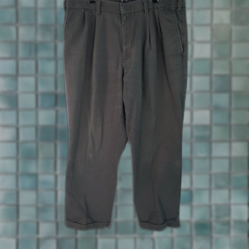 Dockers DOCKERS Mens Dress Pants Gray 38X29 Classic Fit Straight Leg High Rise Pants Size US 38 / EU 54 - 1 Thumbnail