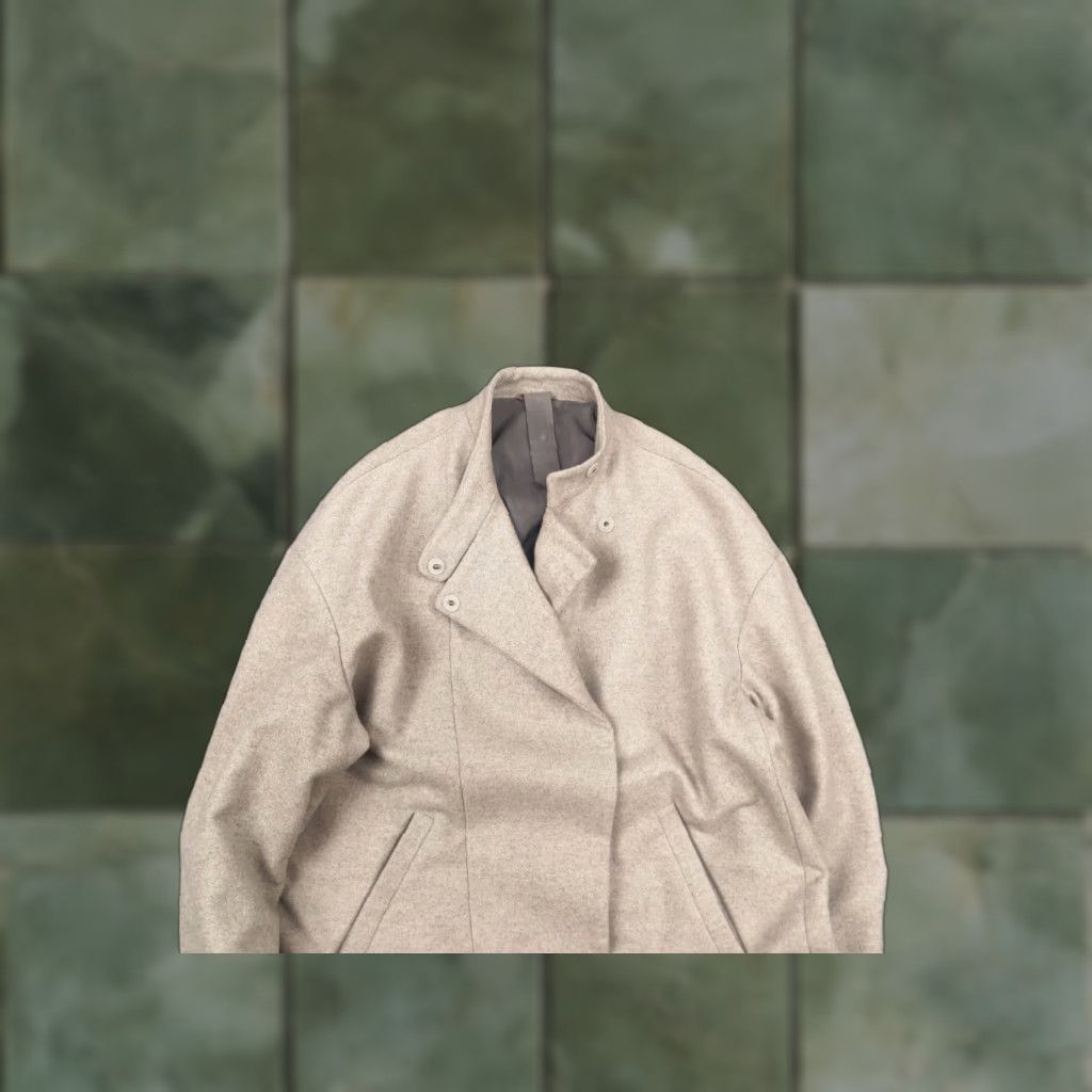 Brunello Cucinelli Brunello Cucinelli Wool Cashmere Blend Women’s Beige Coat Mid Jacket Coat Size M / US 6-8 / IT 42-44 - 1 Thumbnail
